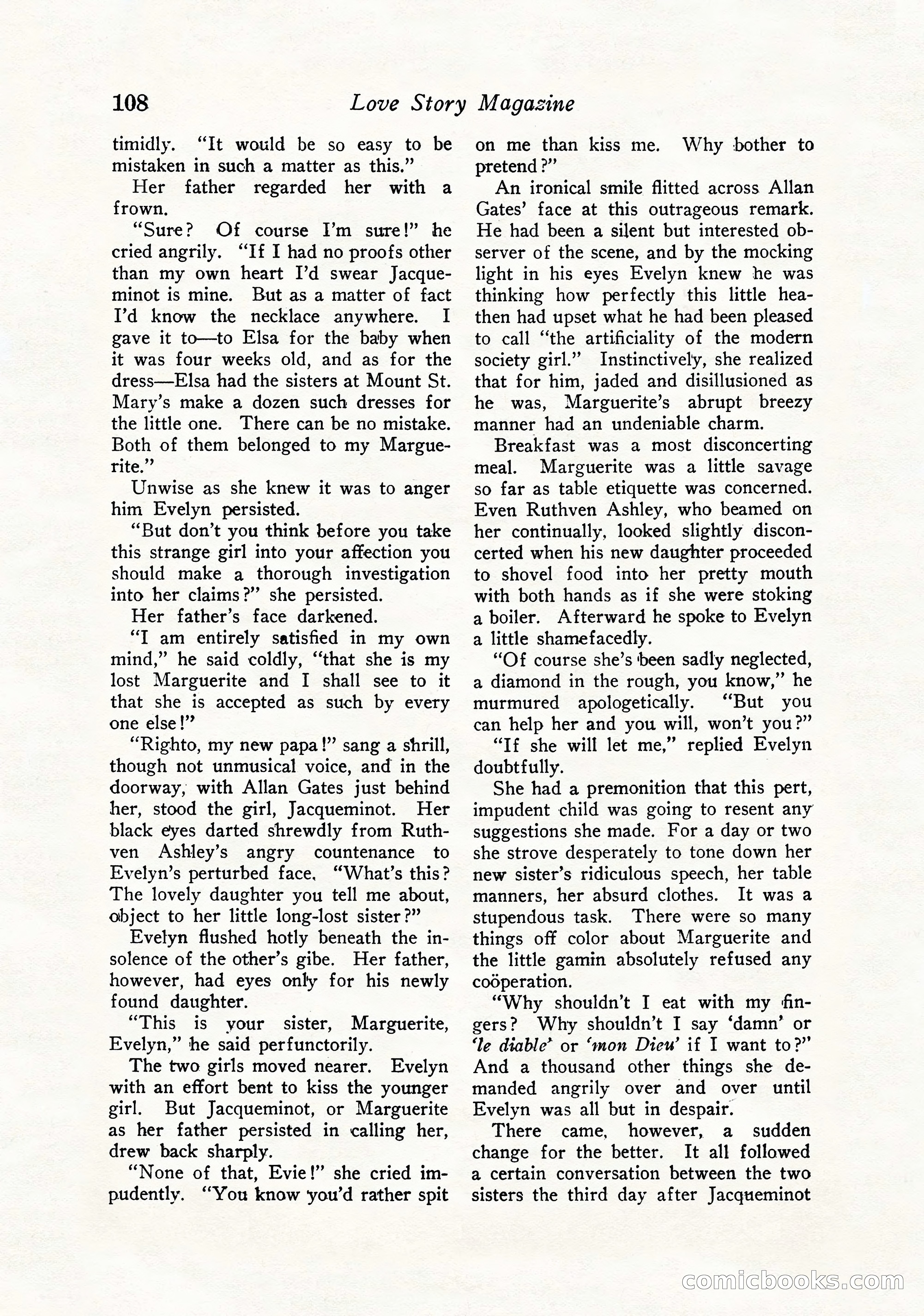 Love Story Magazine, September 12, 1925 — page 110 of 148