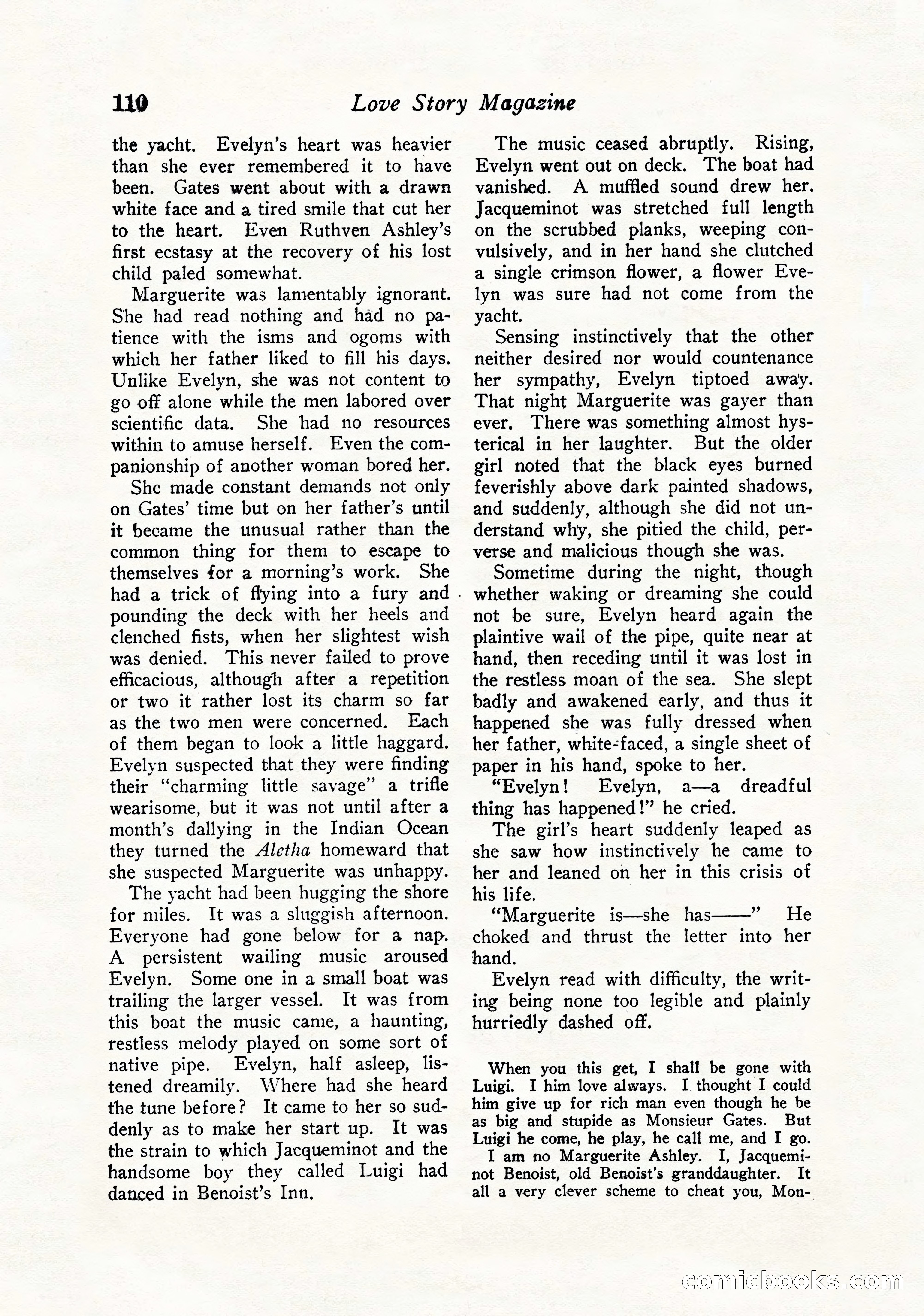 Love Story Magazine, September 12, 1925 — page 112 of 148