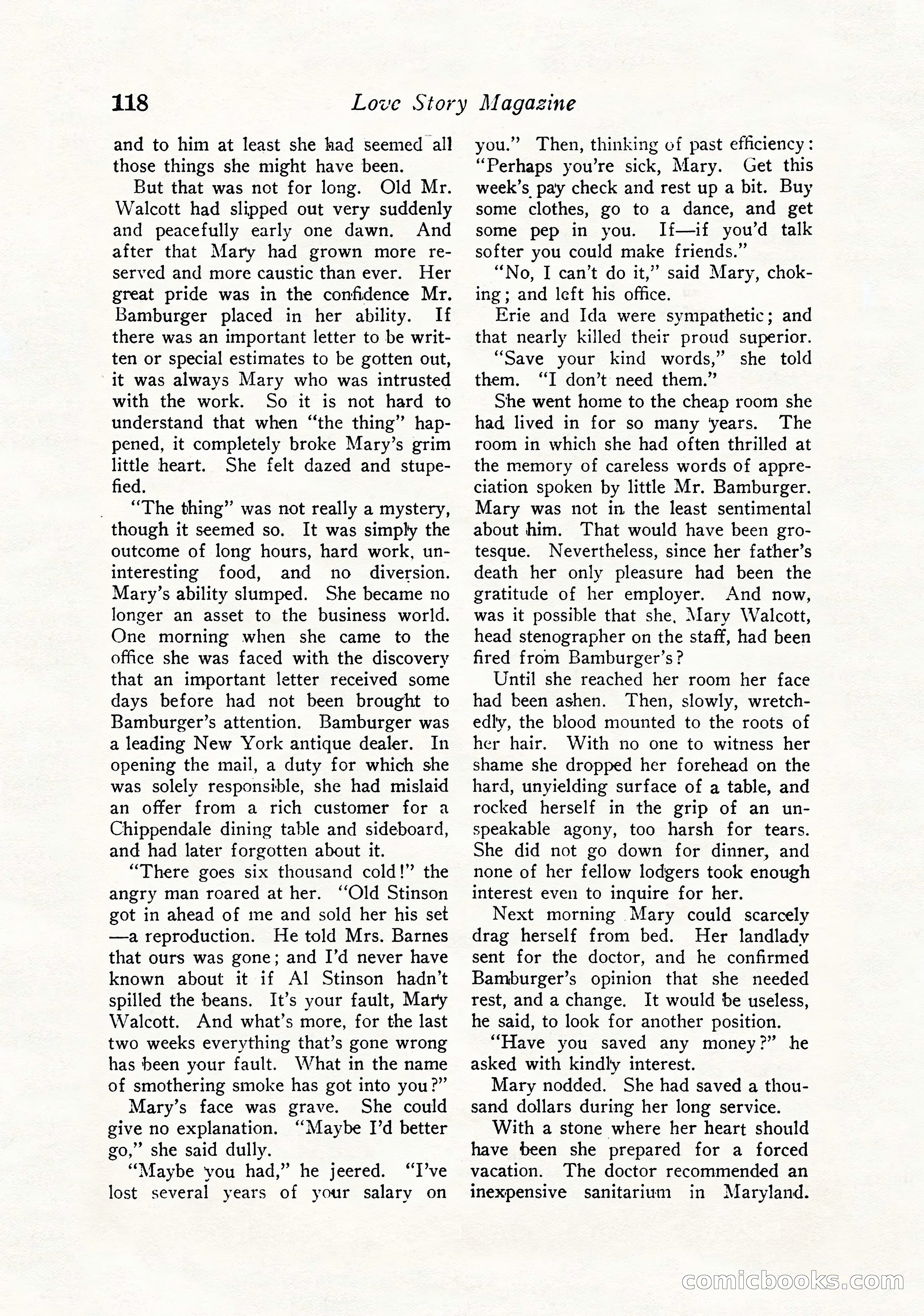 Love Story Magazine, September 12, 1925 — page 120 of 148