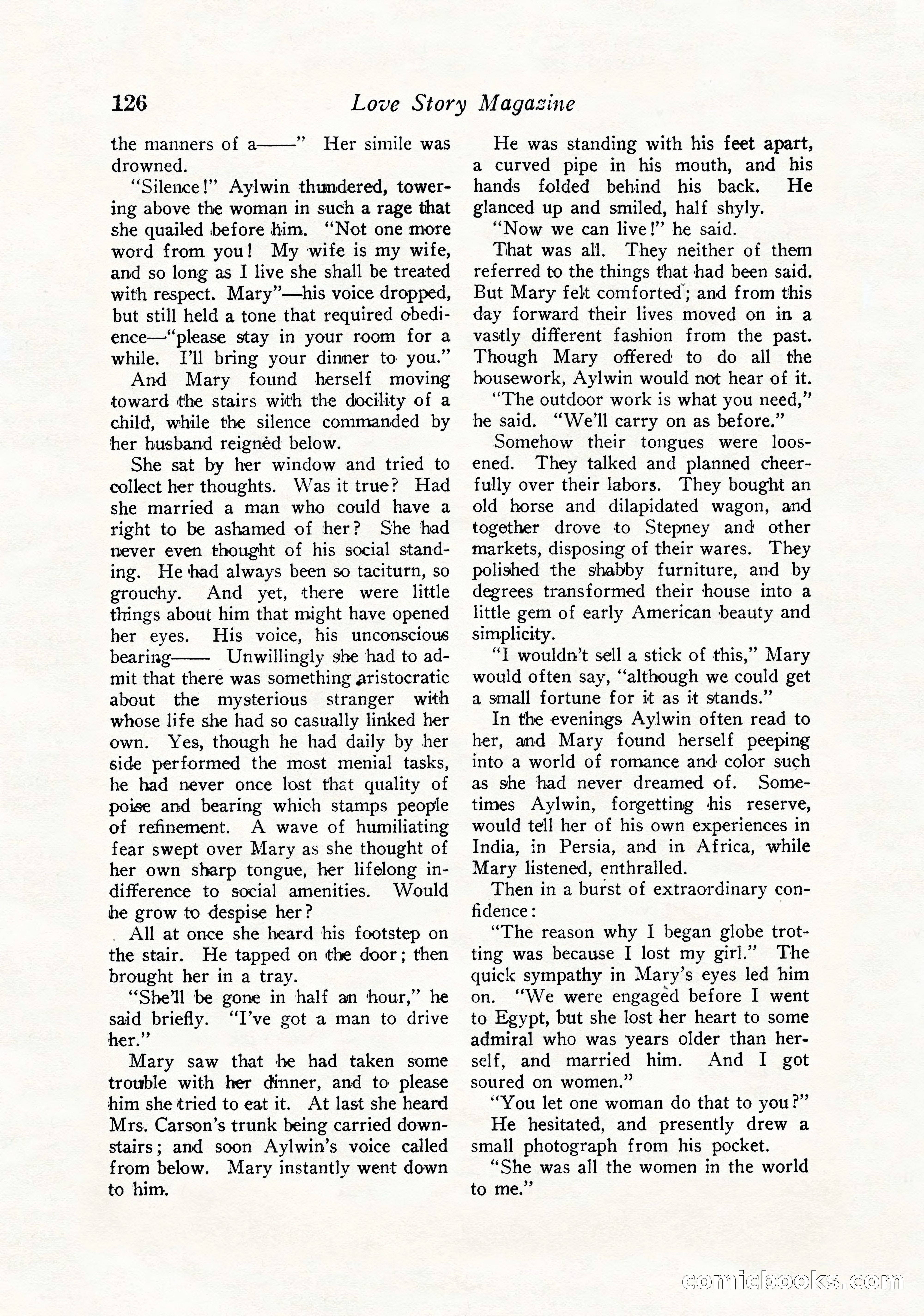 Love Story Magazine, September 12, 1925 — page 128 of 148