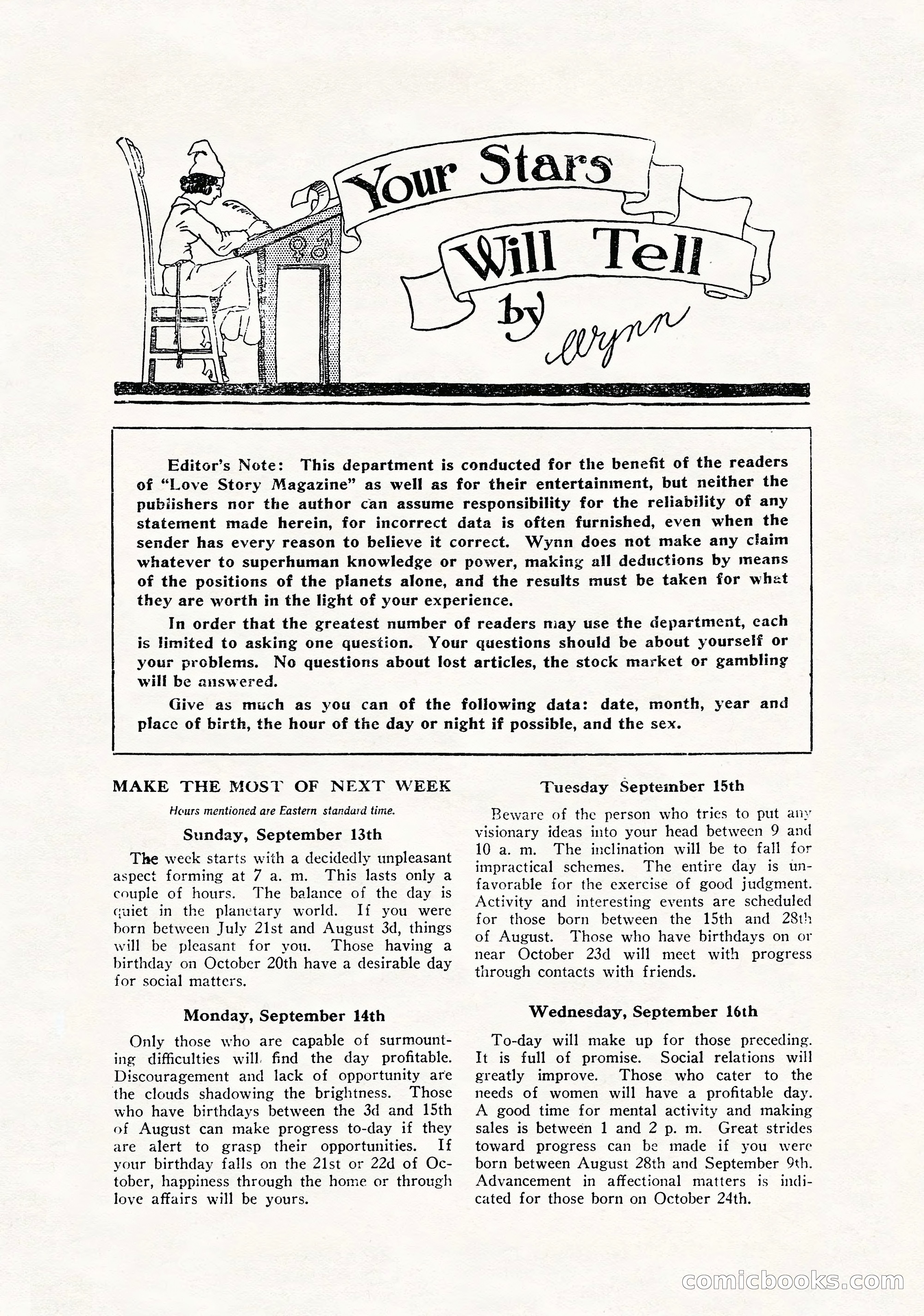 Love Story Magazine, September 12, 1925 — page 137 of 148