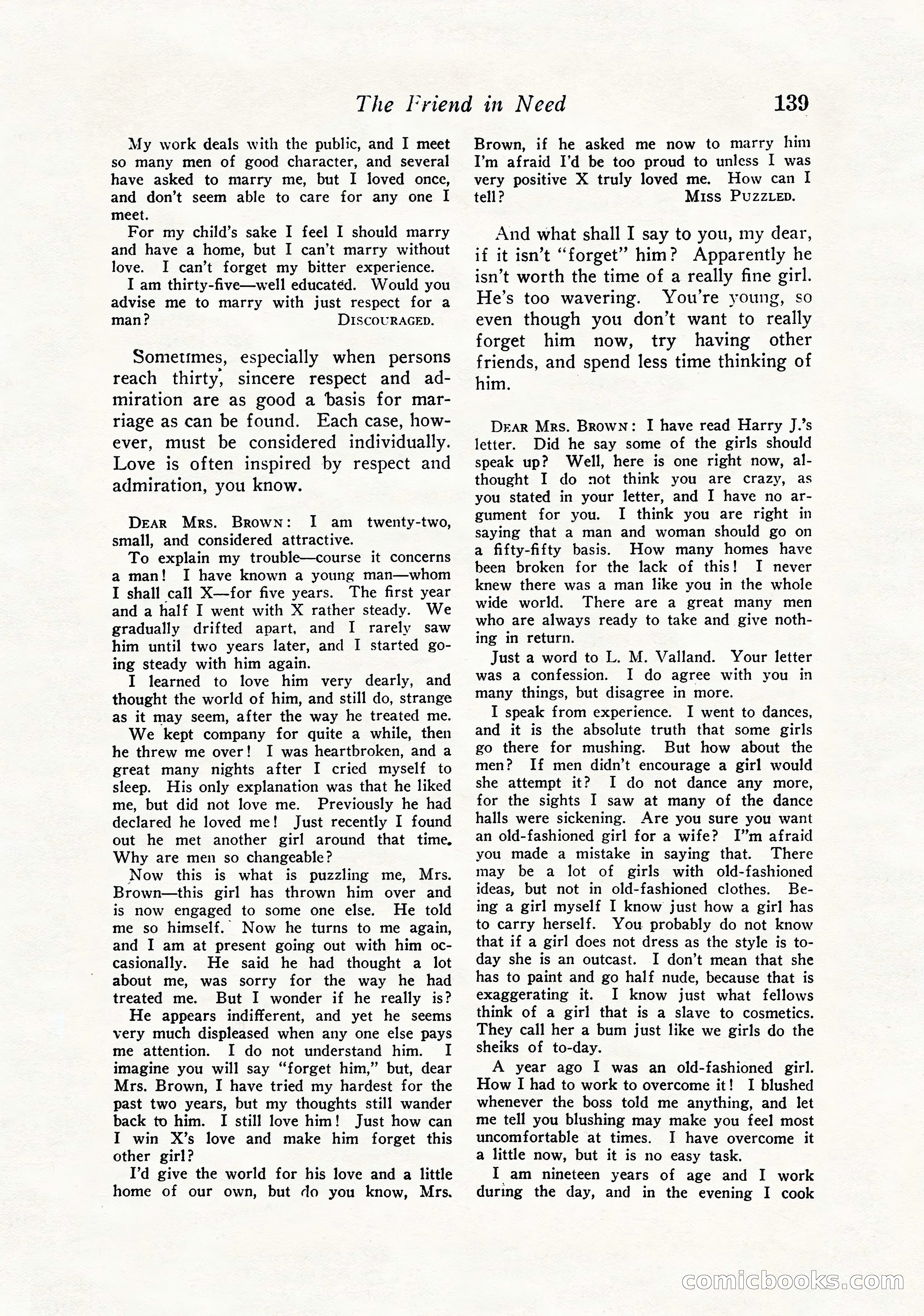 Love Story Magazine, September 12, 1925 — page 141 of 148