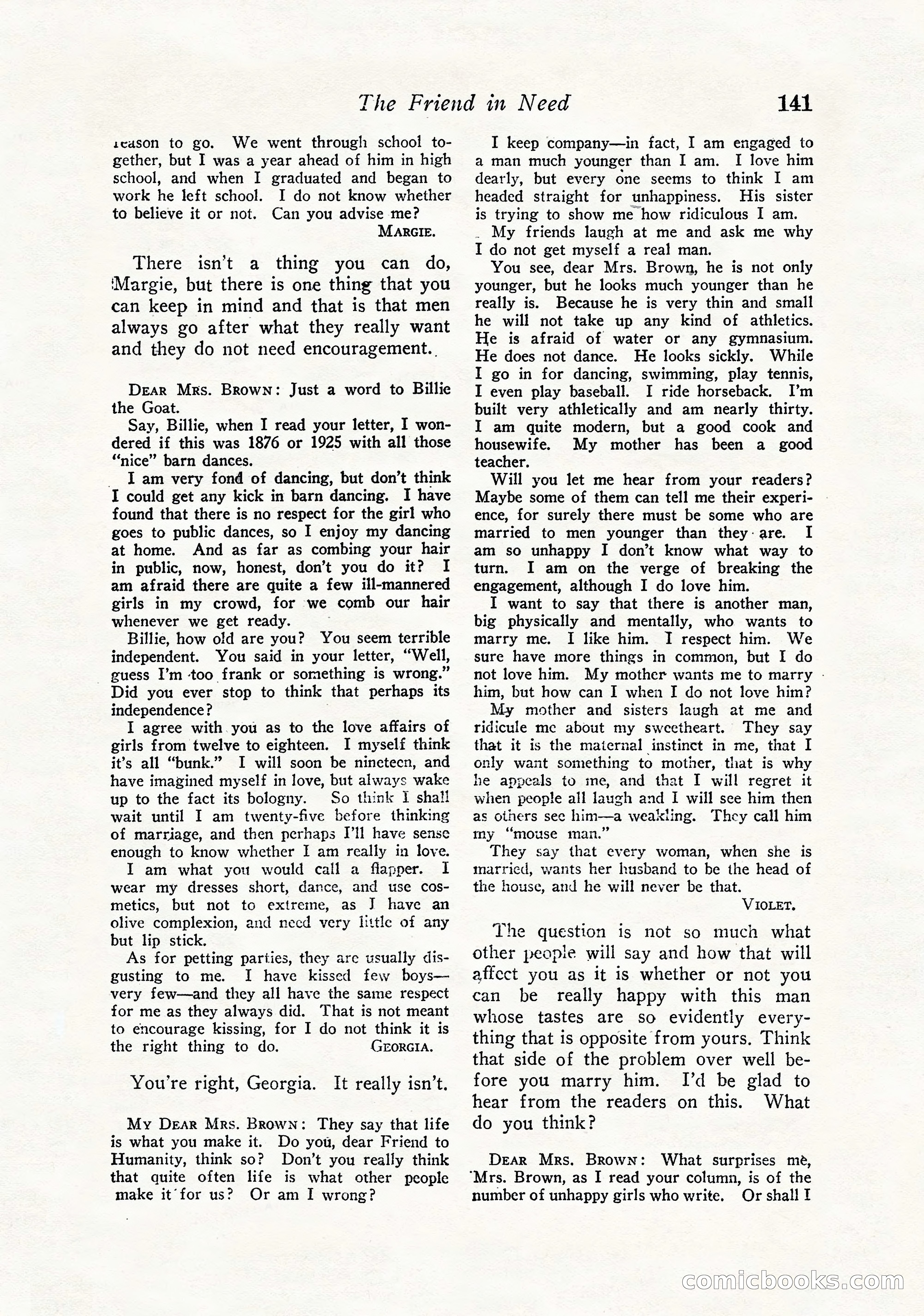 Love Story Magazine, September 12, 1925 — page 143 of 148