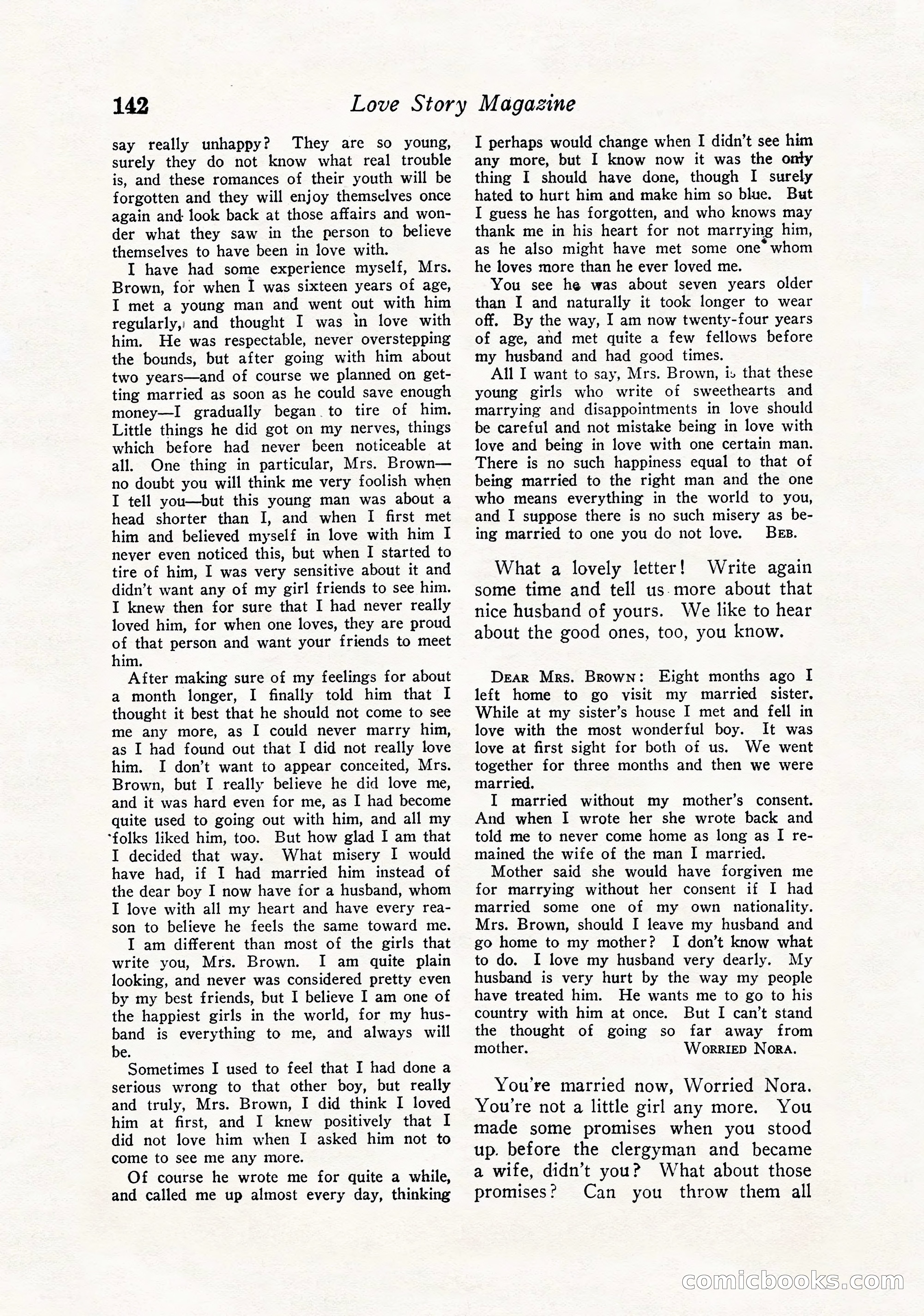 Love Story Magazine, September 12, 1925 — page 144 of 148