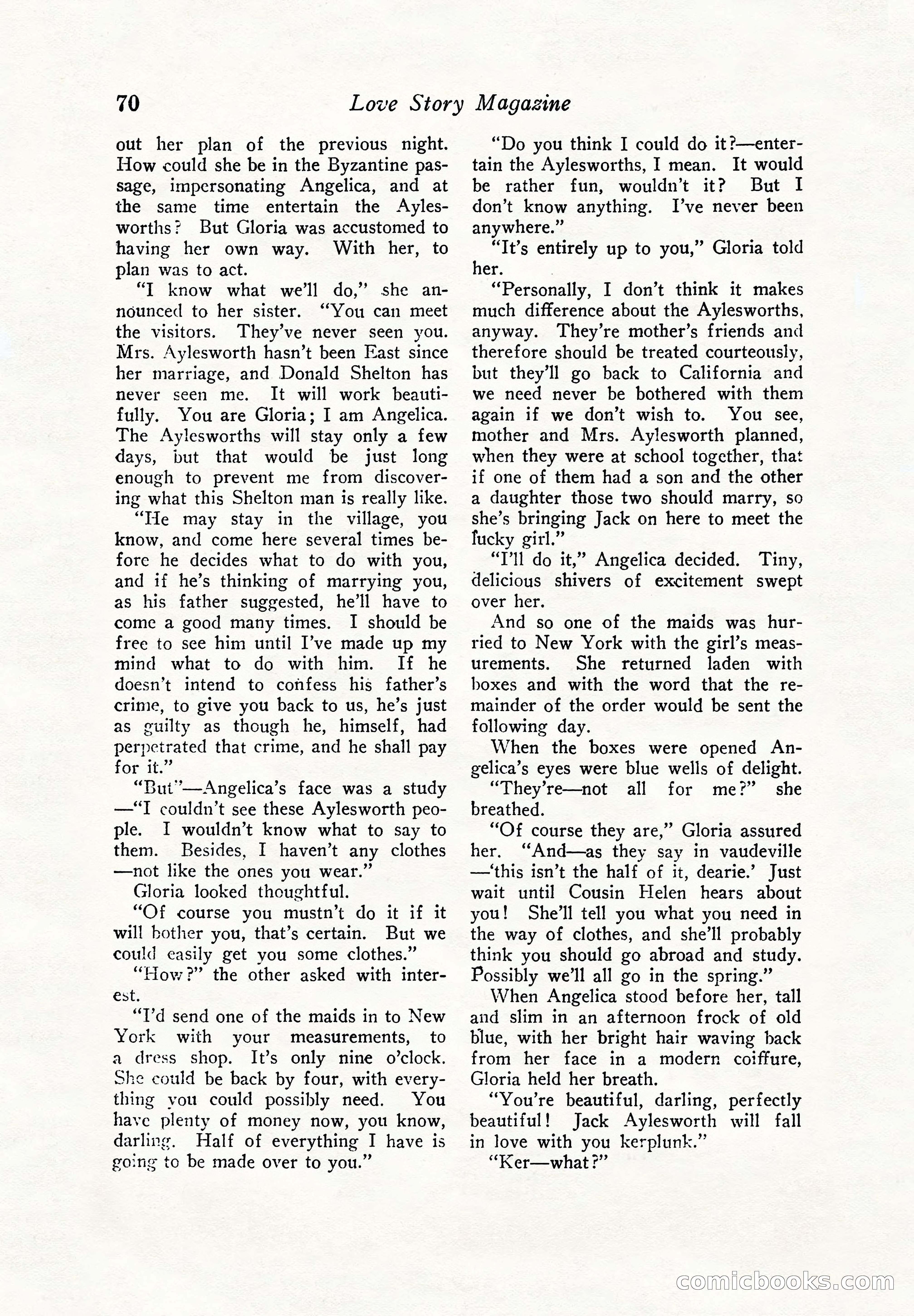 Love Story Magazine — page 72 of 148