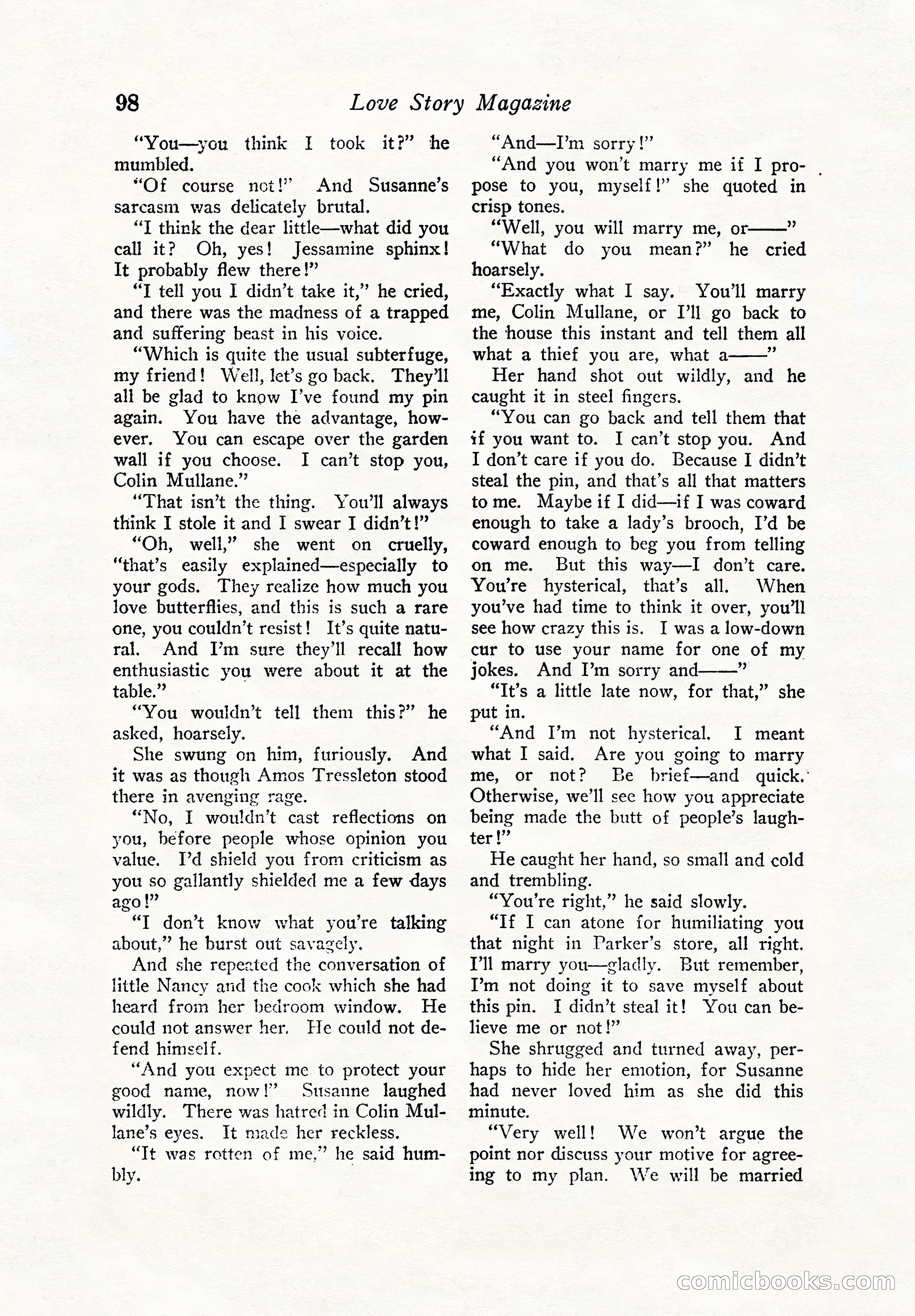Love Story Magazine — page 100 of 148