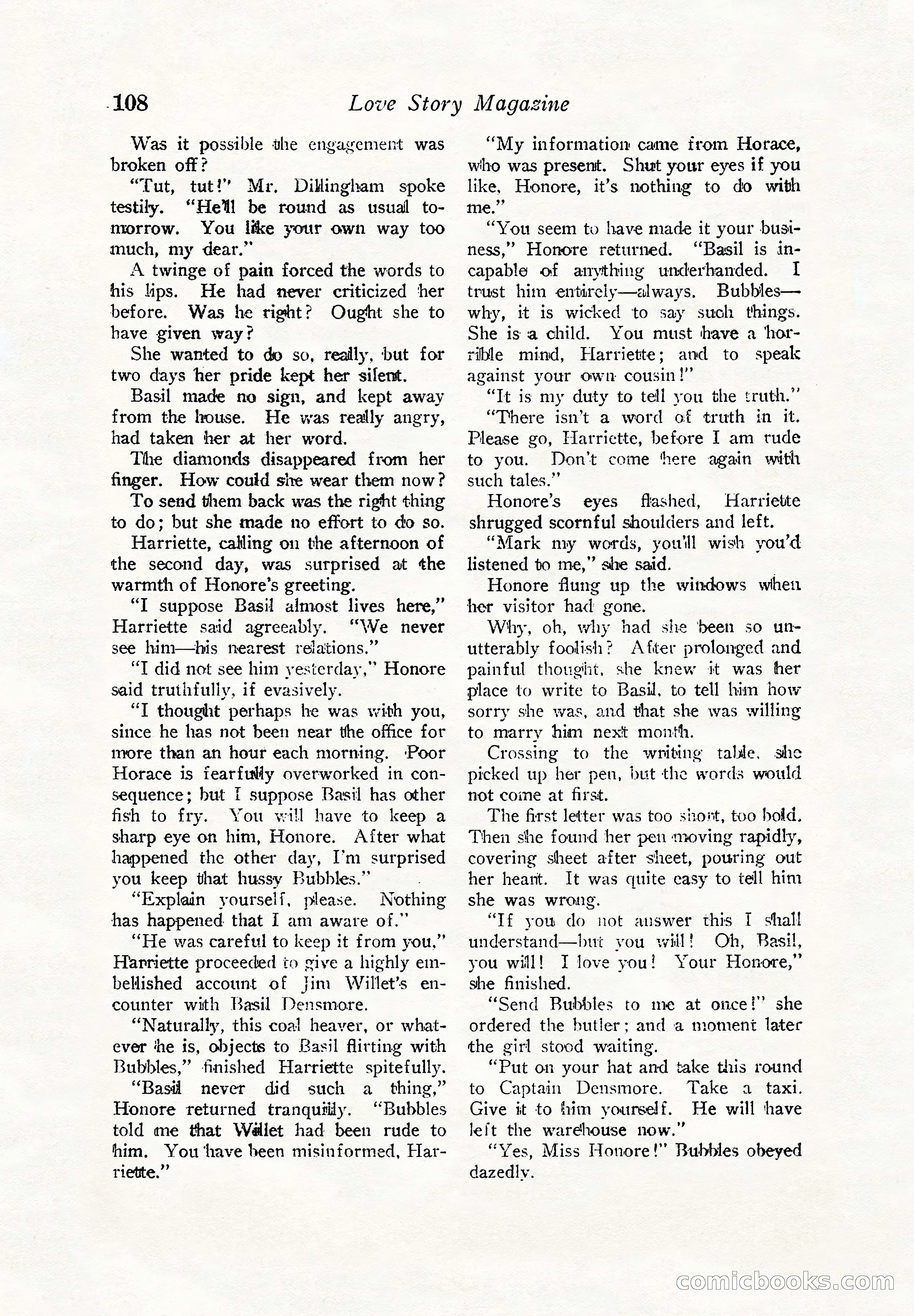 Love Story Magazine — page 110 of 148