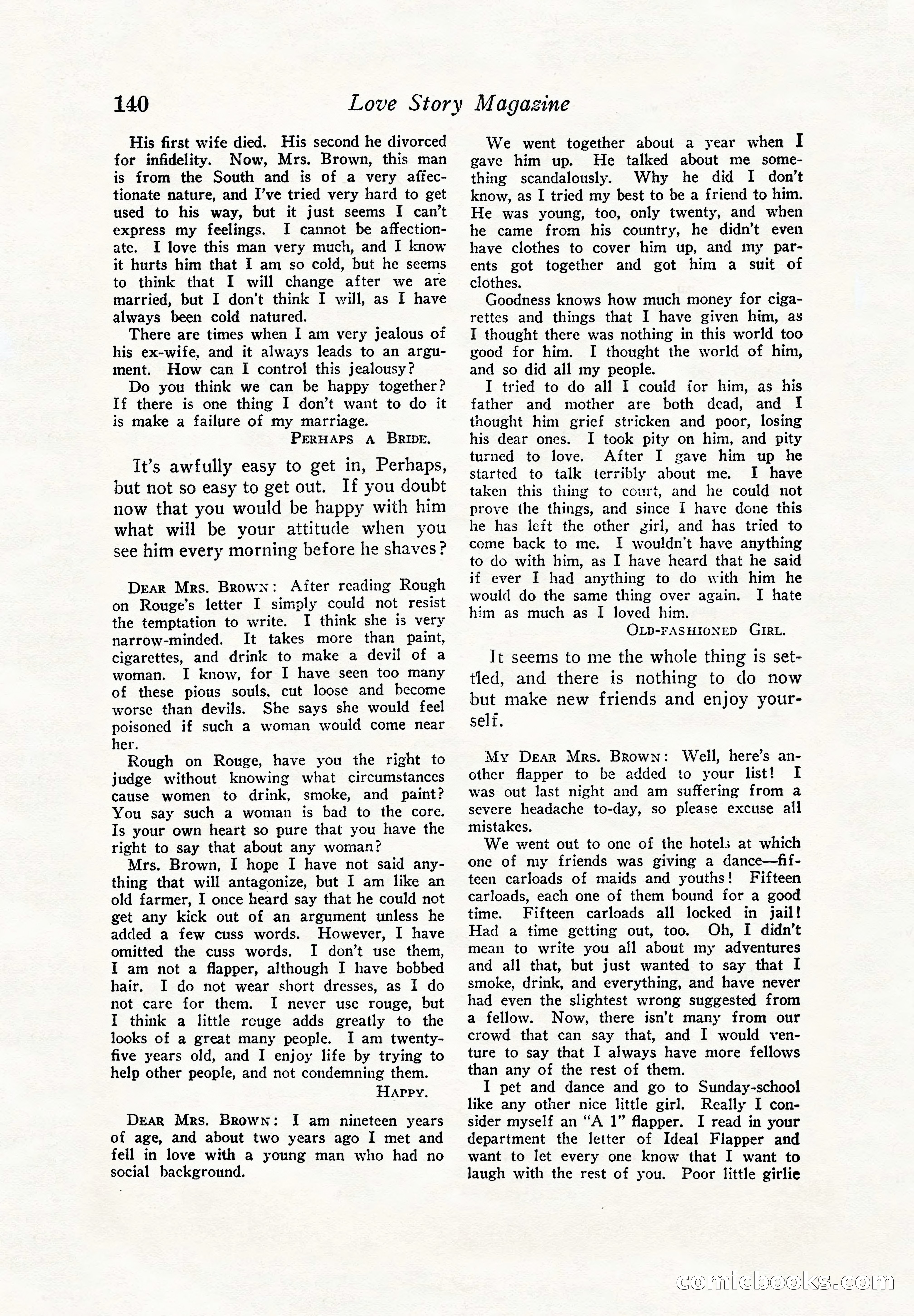 Love Story Magazine — page 142 of 148