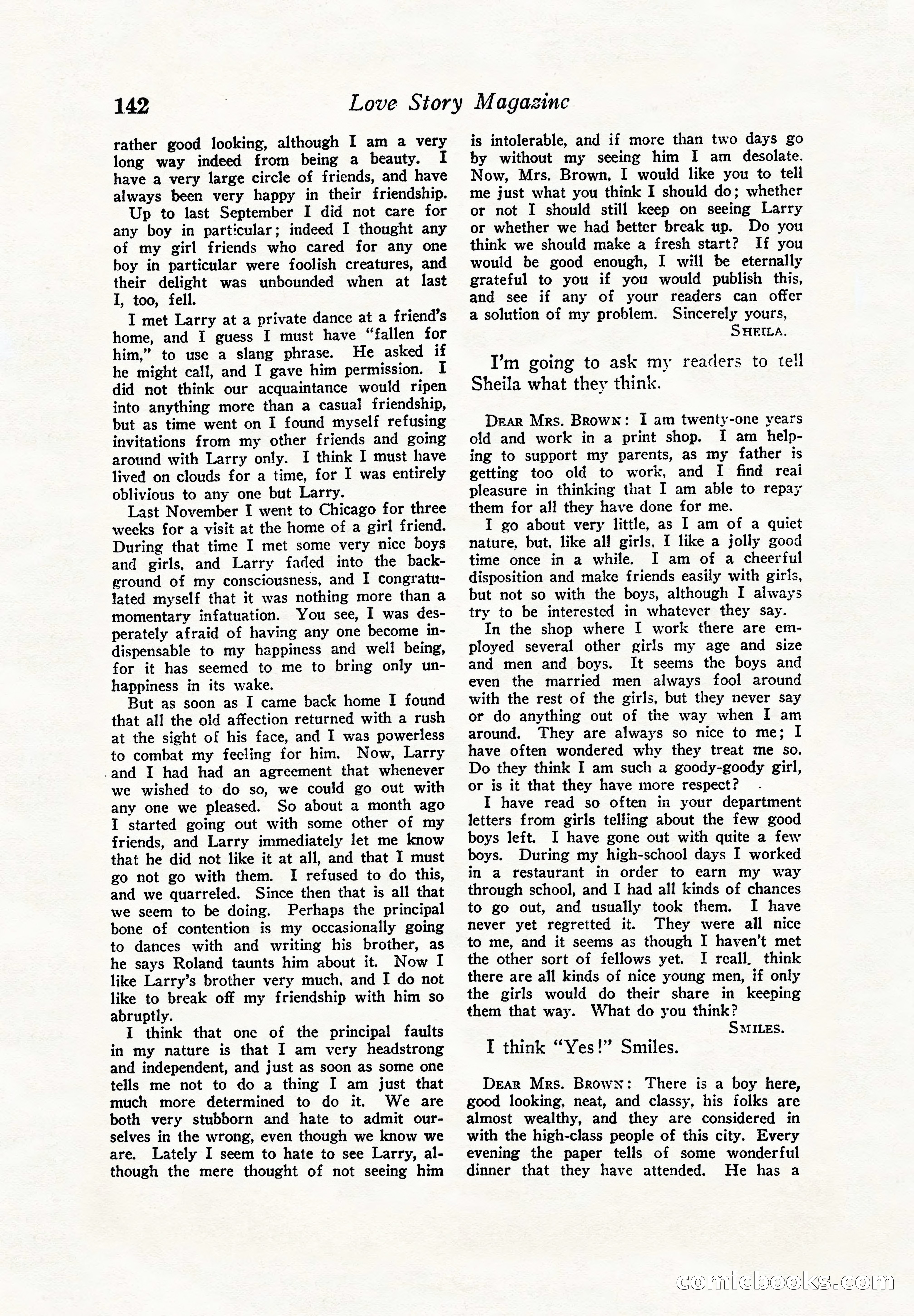 Love Story Magazine — page 144 of 148