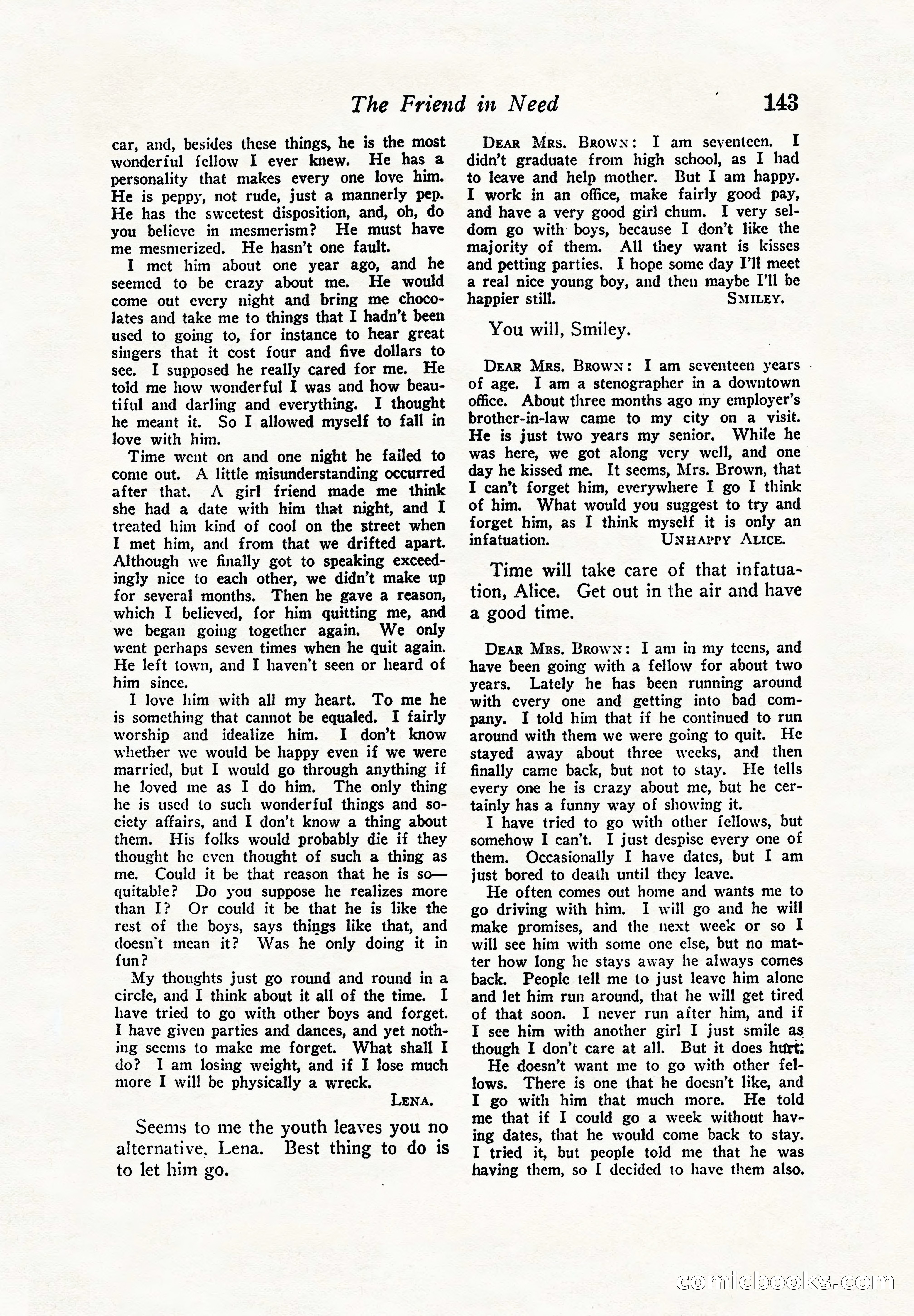 Love Story Magazine — page 145 of 148