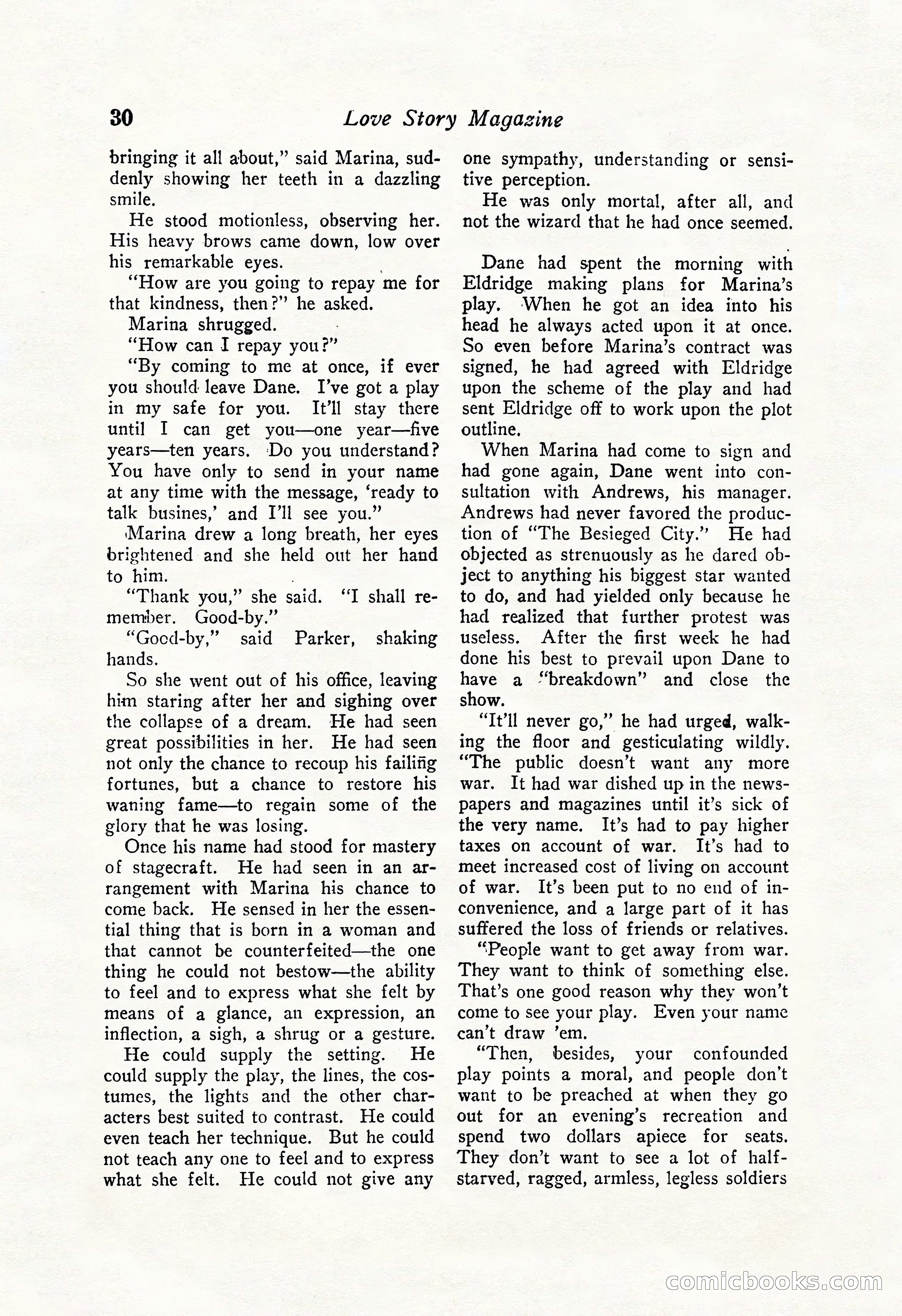 Love Story Magazine Illustrated — page 32 of 148