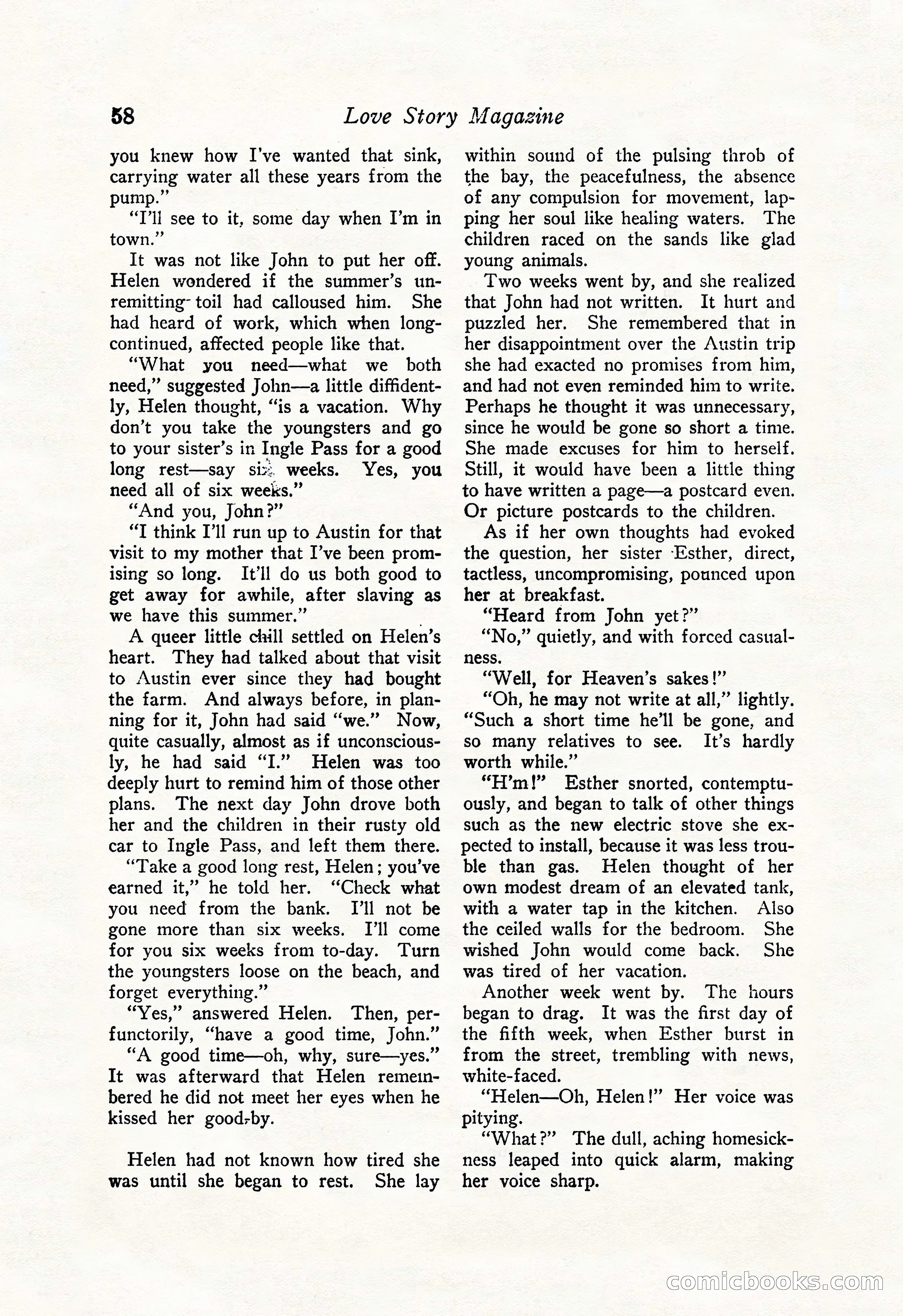 Love Story Magazine Illustrated — page 60 of 148