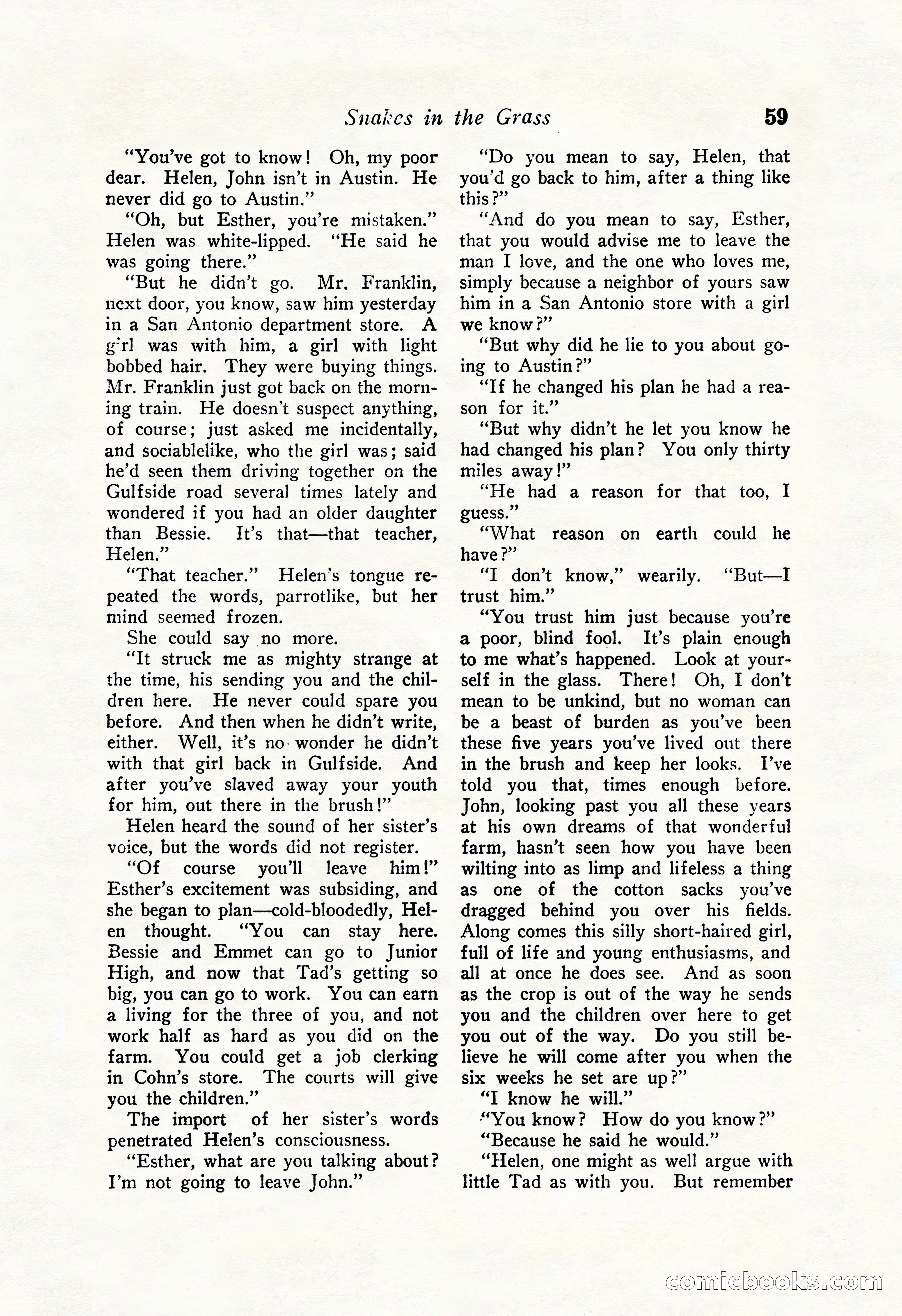 Love Story Magazine Illustrated — page 61 of 148