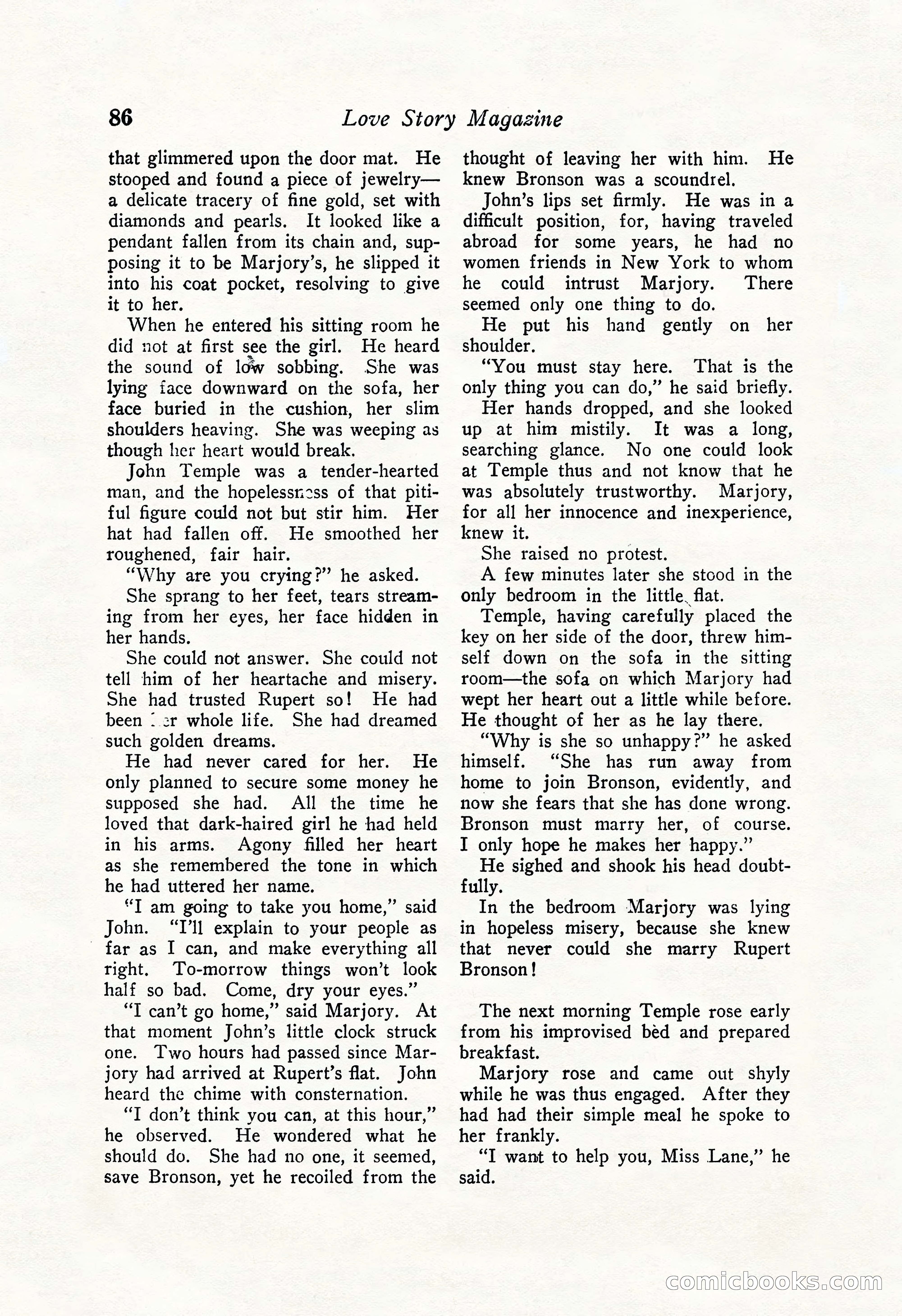 Love Story Magazine Illustrated — page 88 of 148