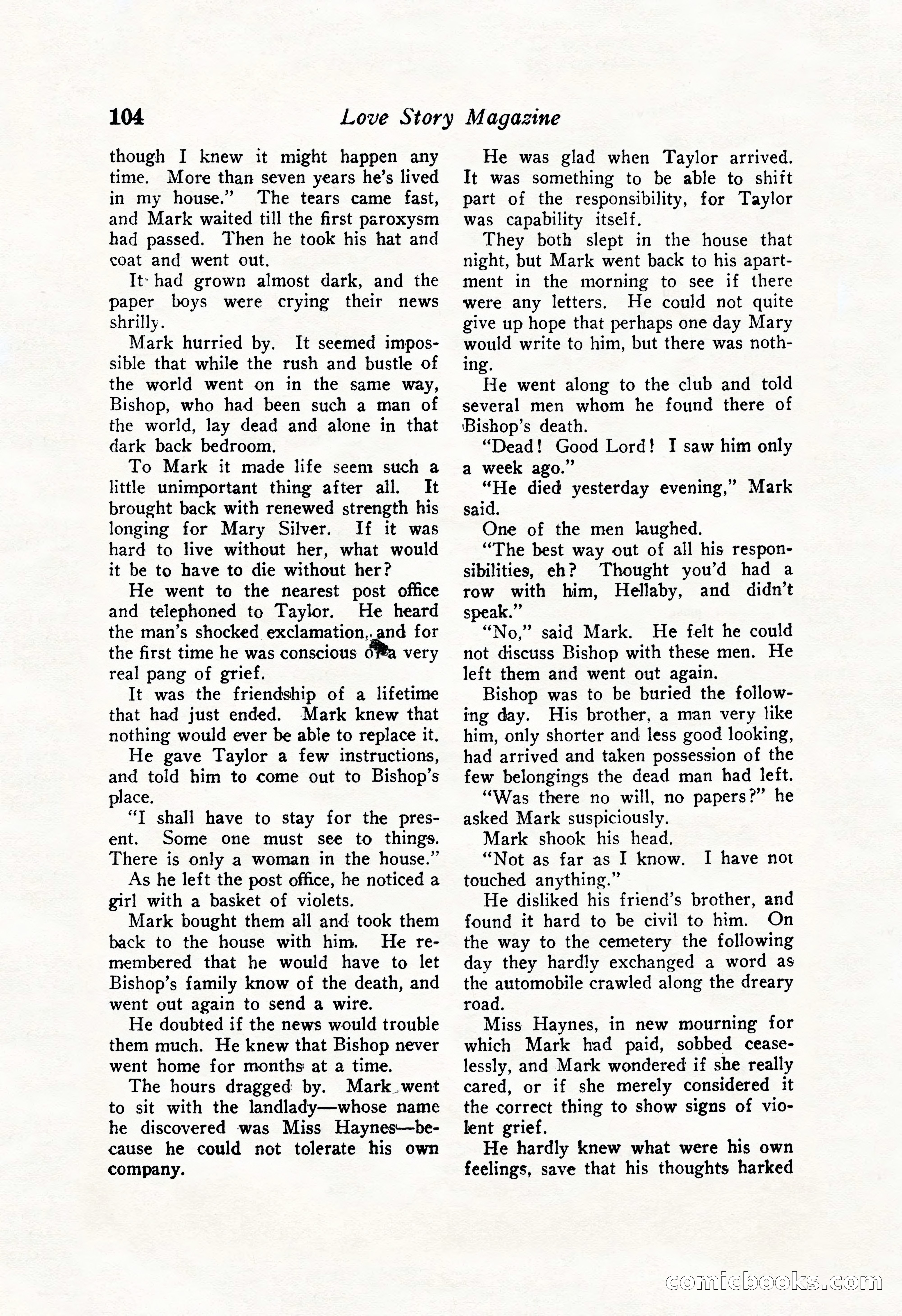 Love Story Magazine Illustrated — page 106 of 148