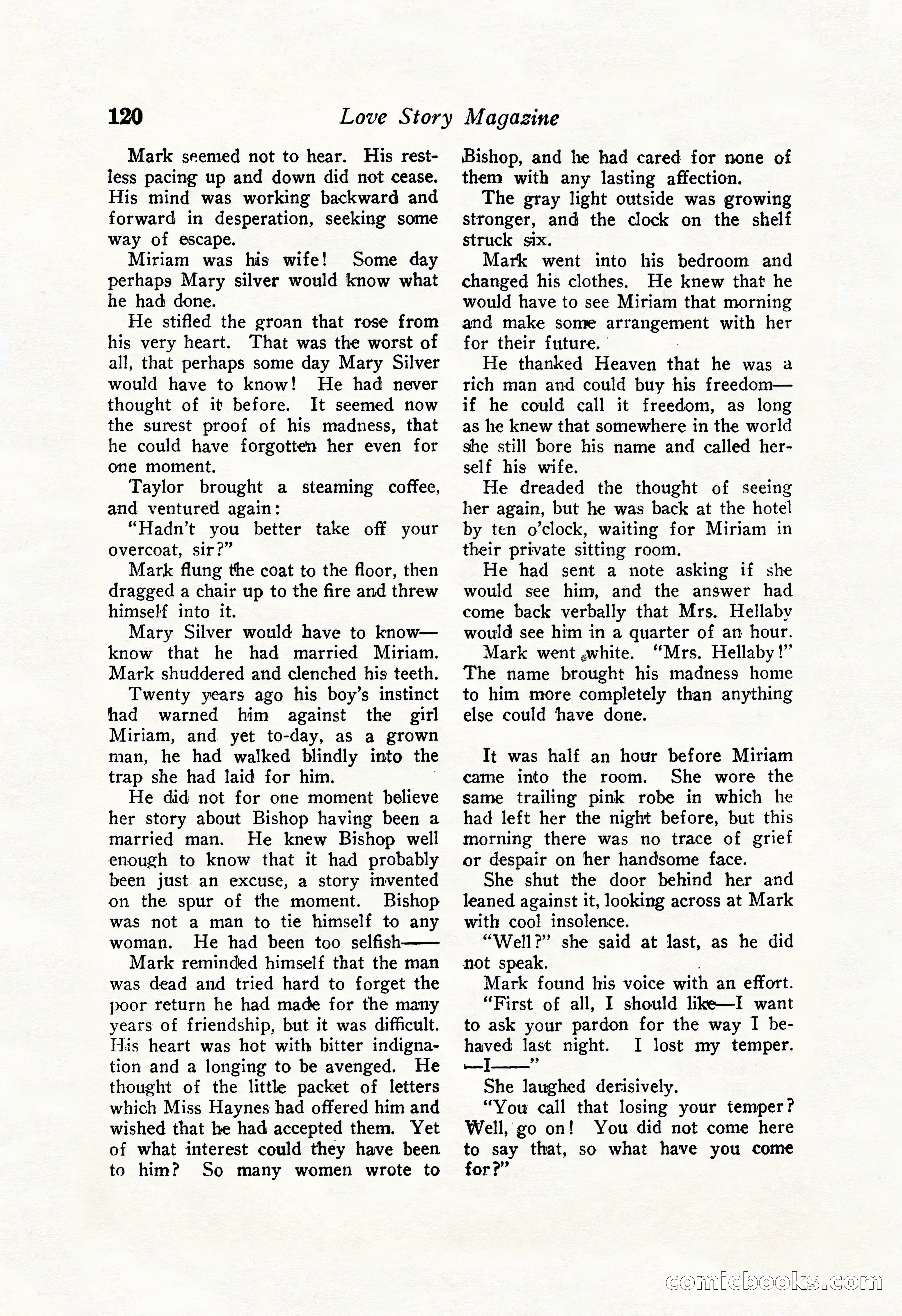Love Story Magazine Illustrated — page 122 of 148