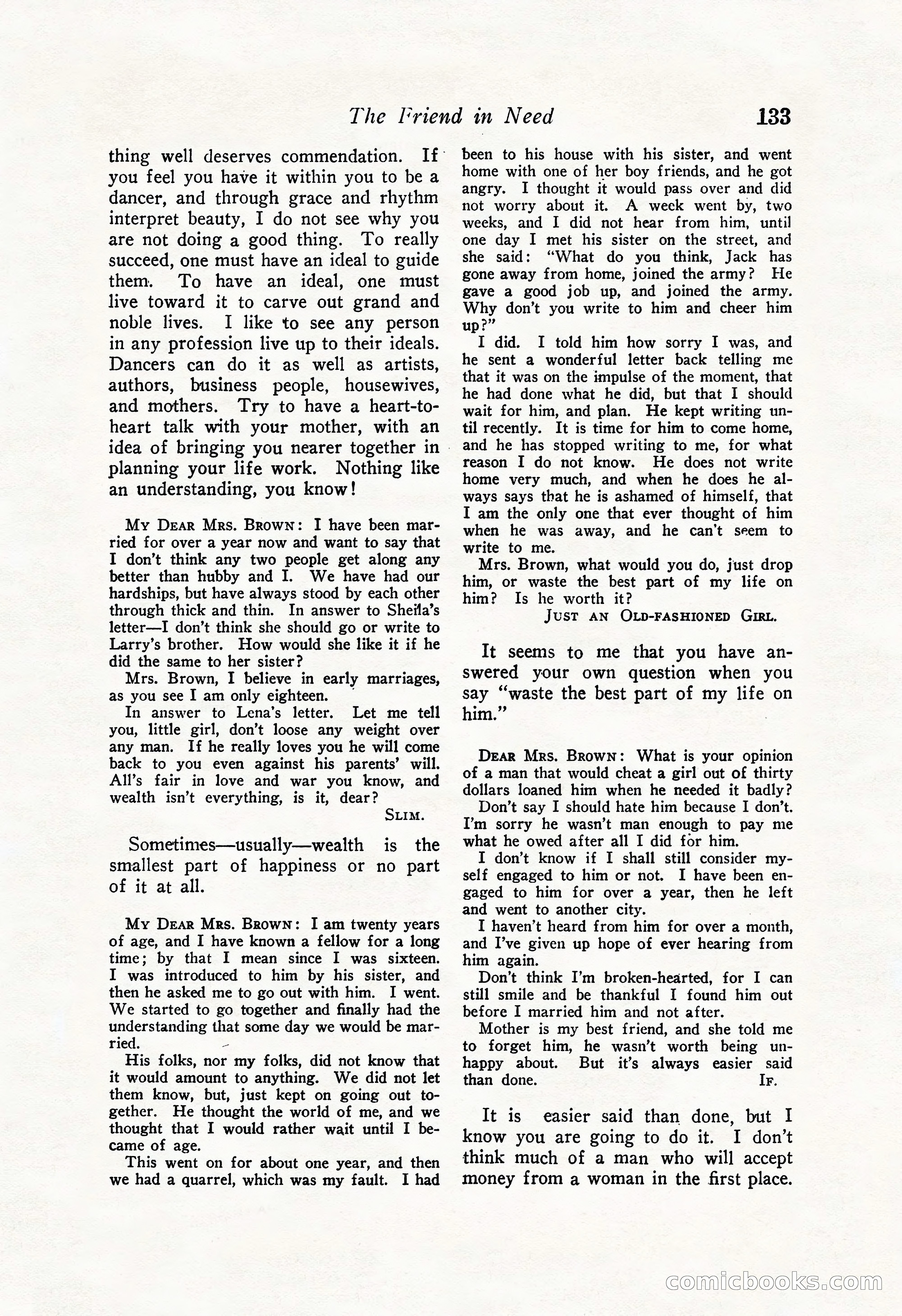 Love Story Magazine Illustrated — page 135 of 148