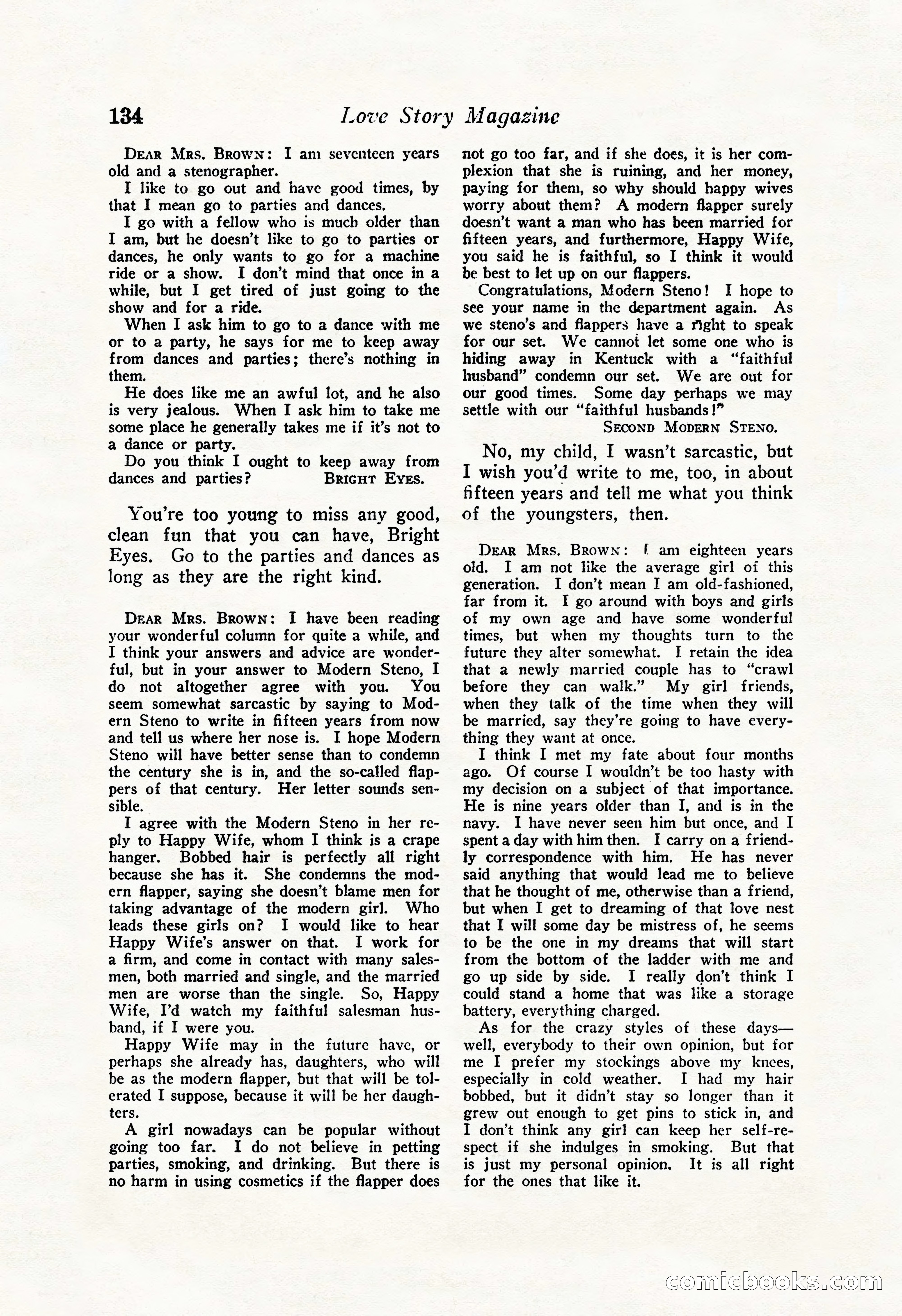 Love Story Magazine Illustrated — page 136 of 148