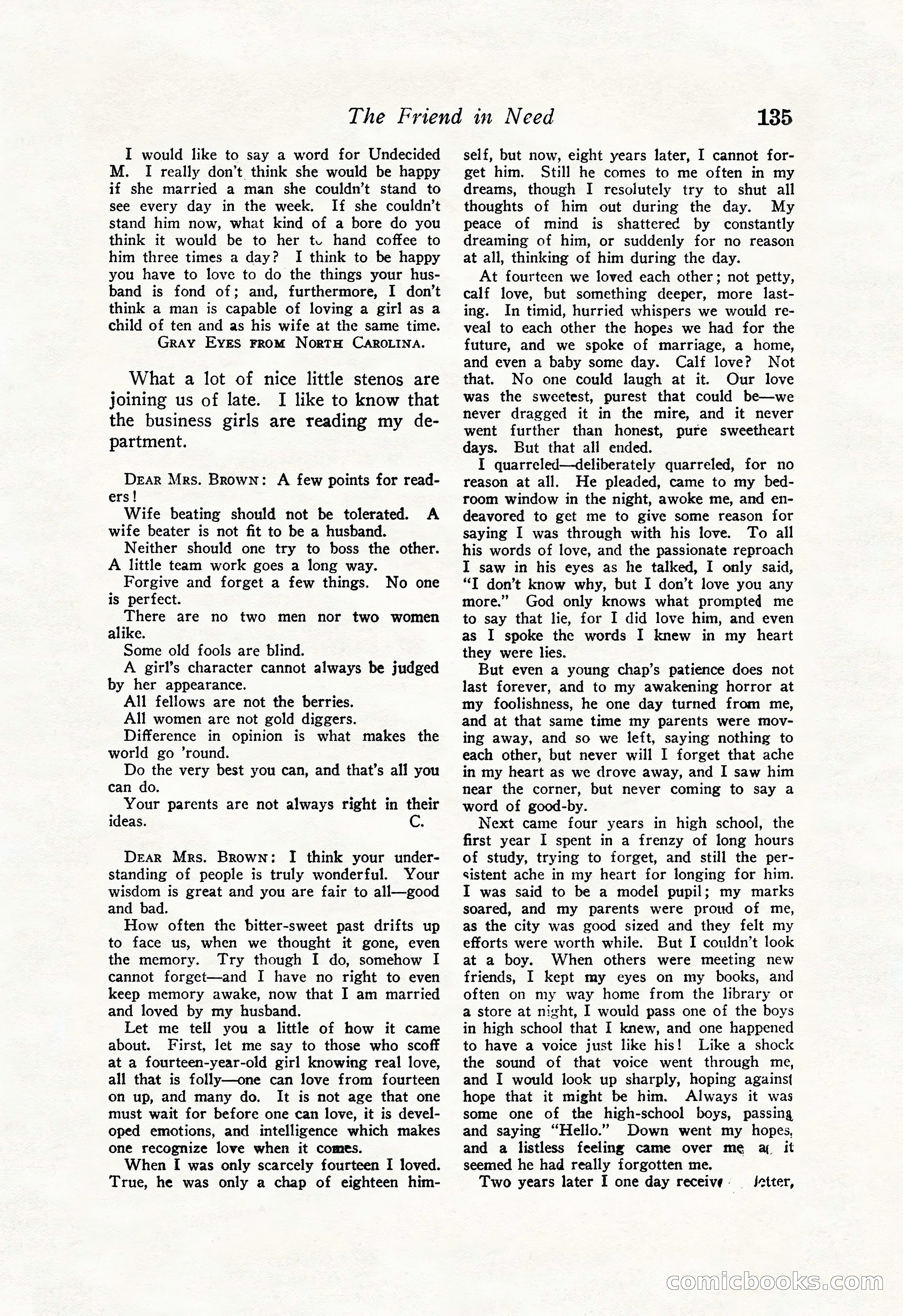 Love Story Magazine Illustrated — page 137 of 148