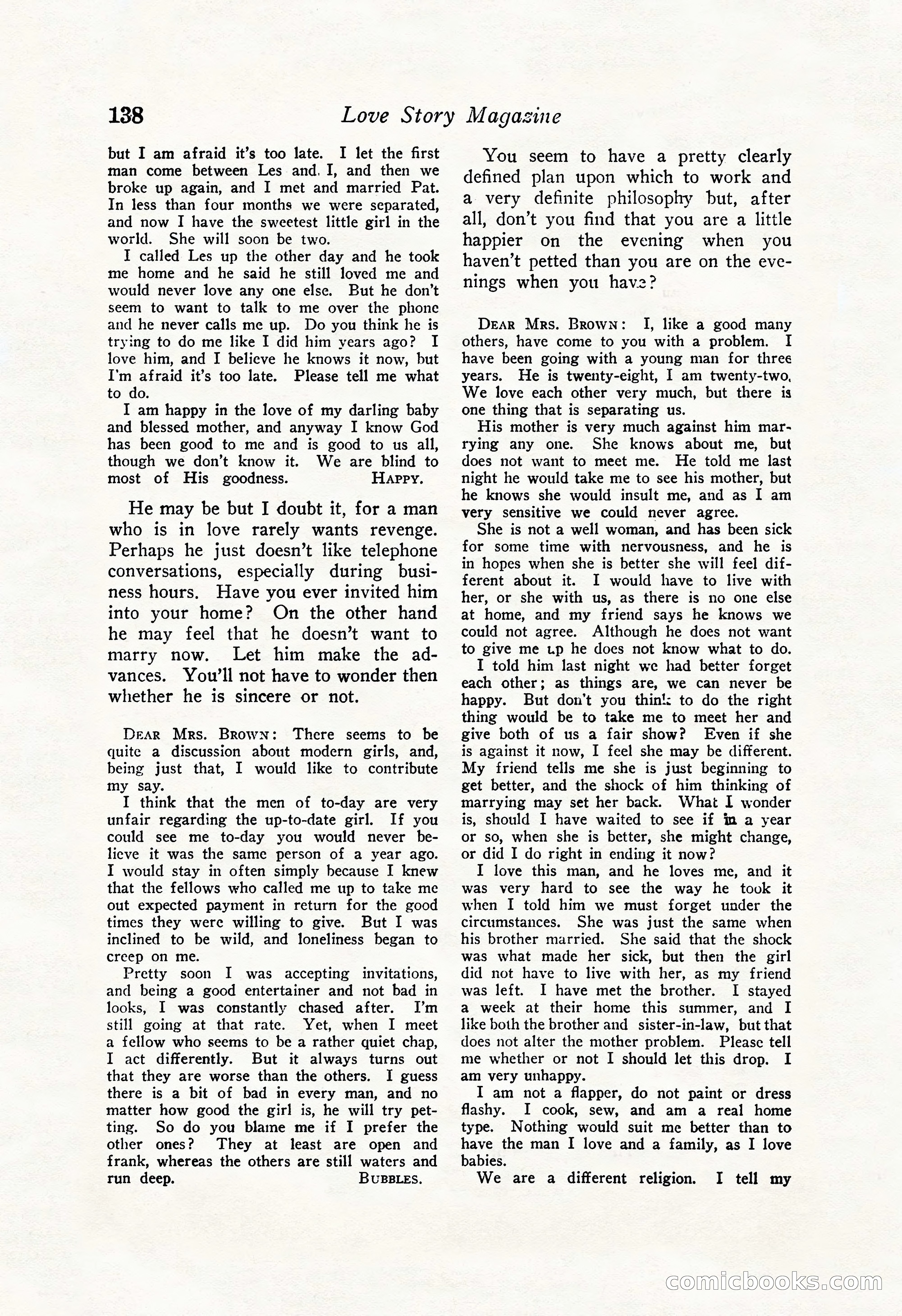 Love Story Magazine Illustrated — page 140 of 148