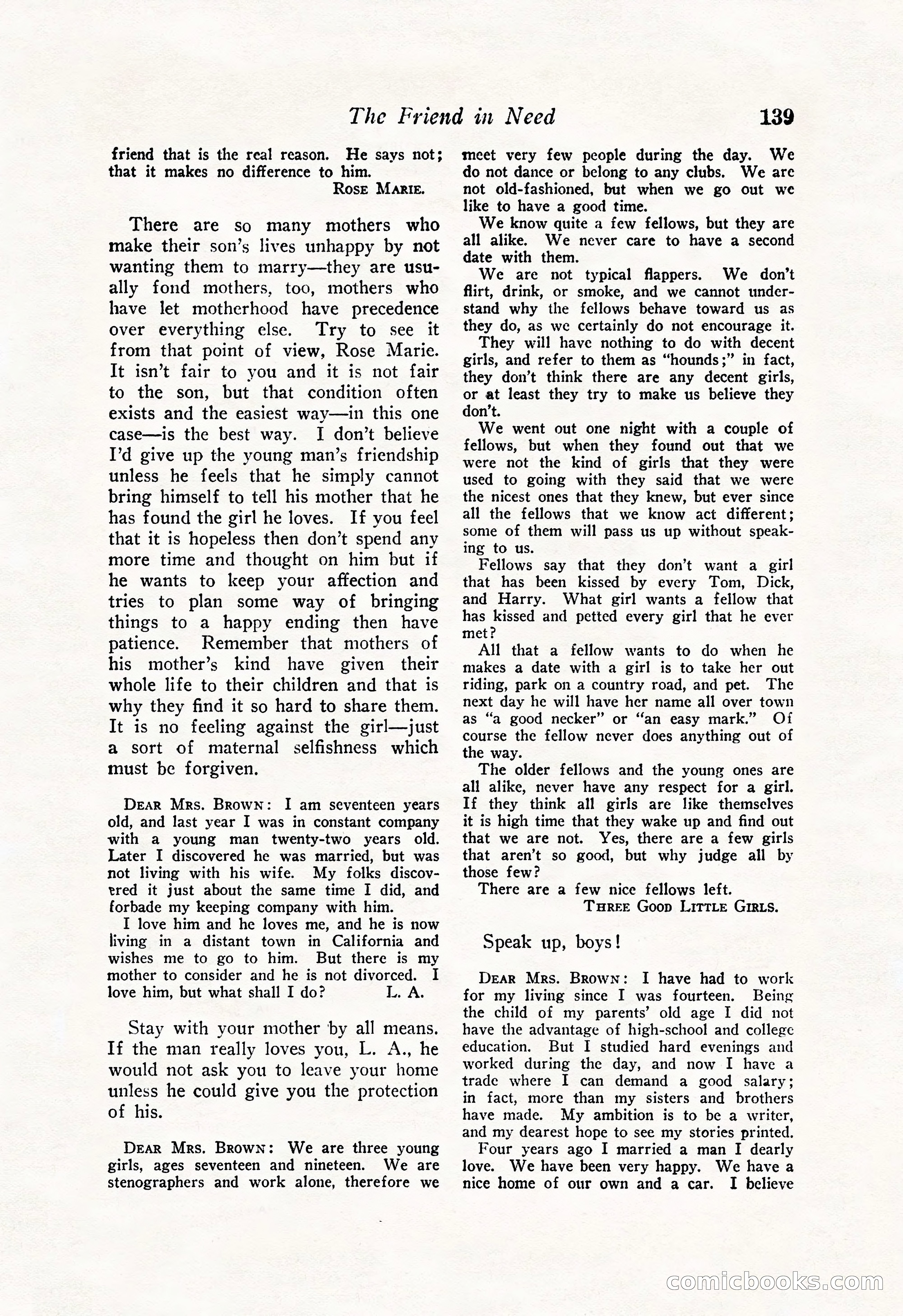 Love Story Magazine Illustrated — page 141 of 148