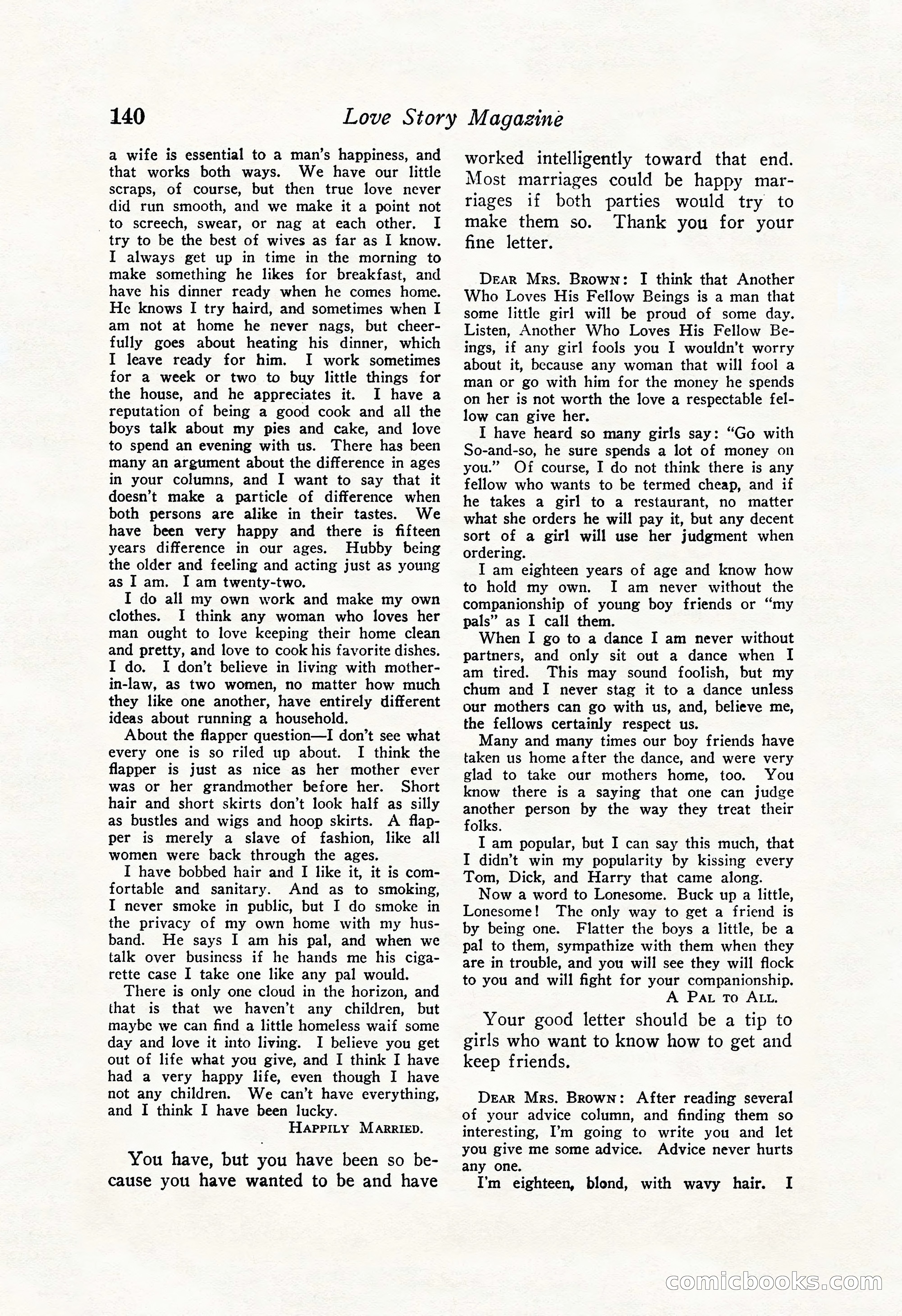 Love Story Magazine Illustrated — page 142 of 148