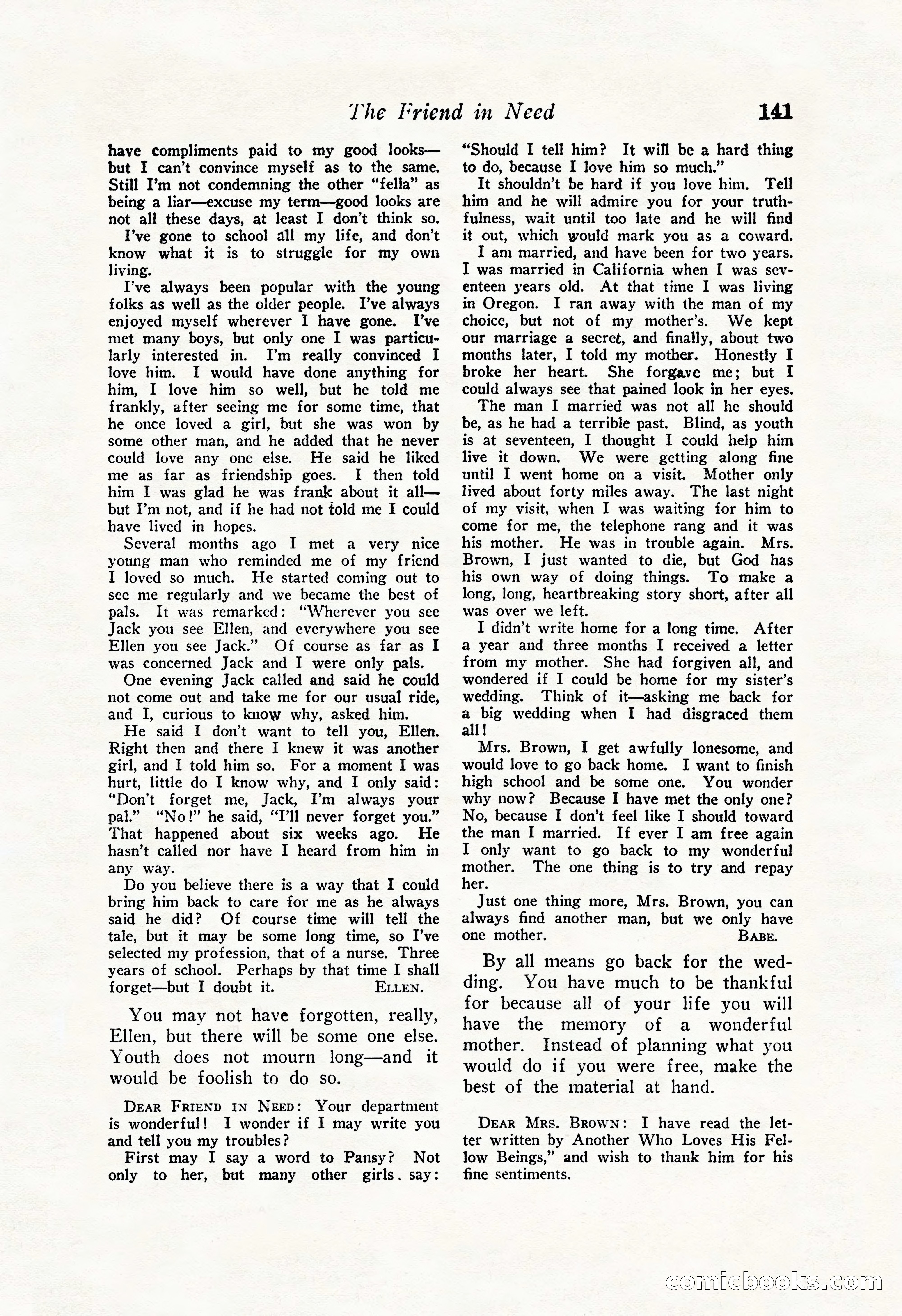 Love Story Magazine Illustrated — page 143 of 148