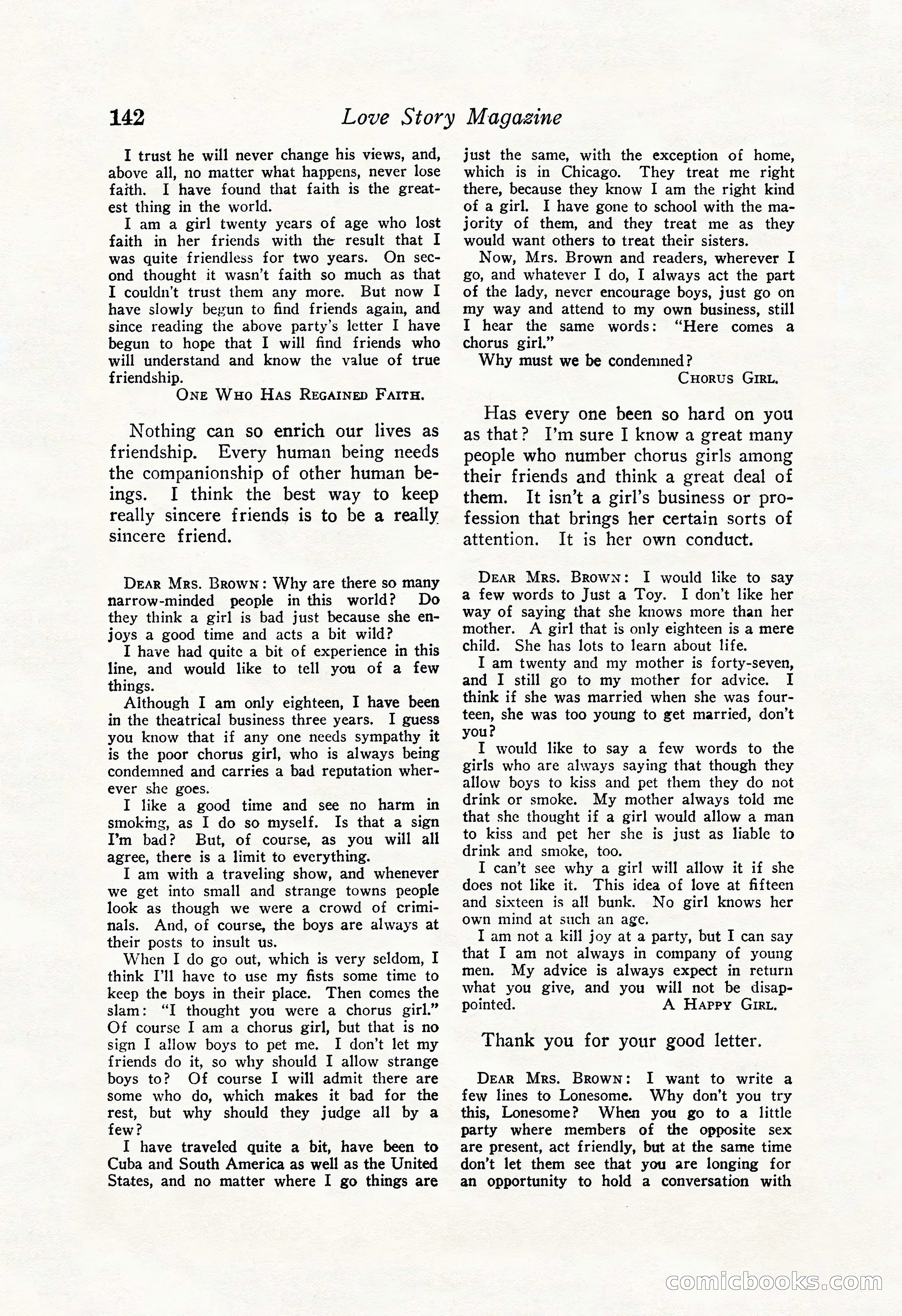 Love Story Magazine Illustrated — page 144 of 148