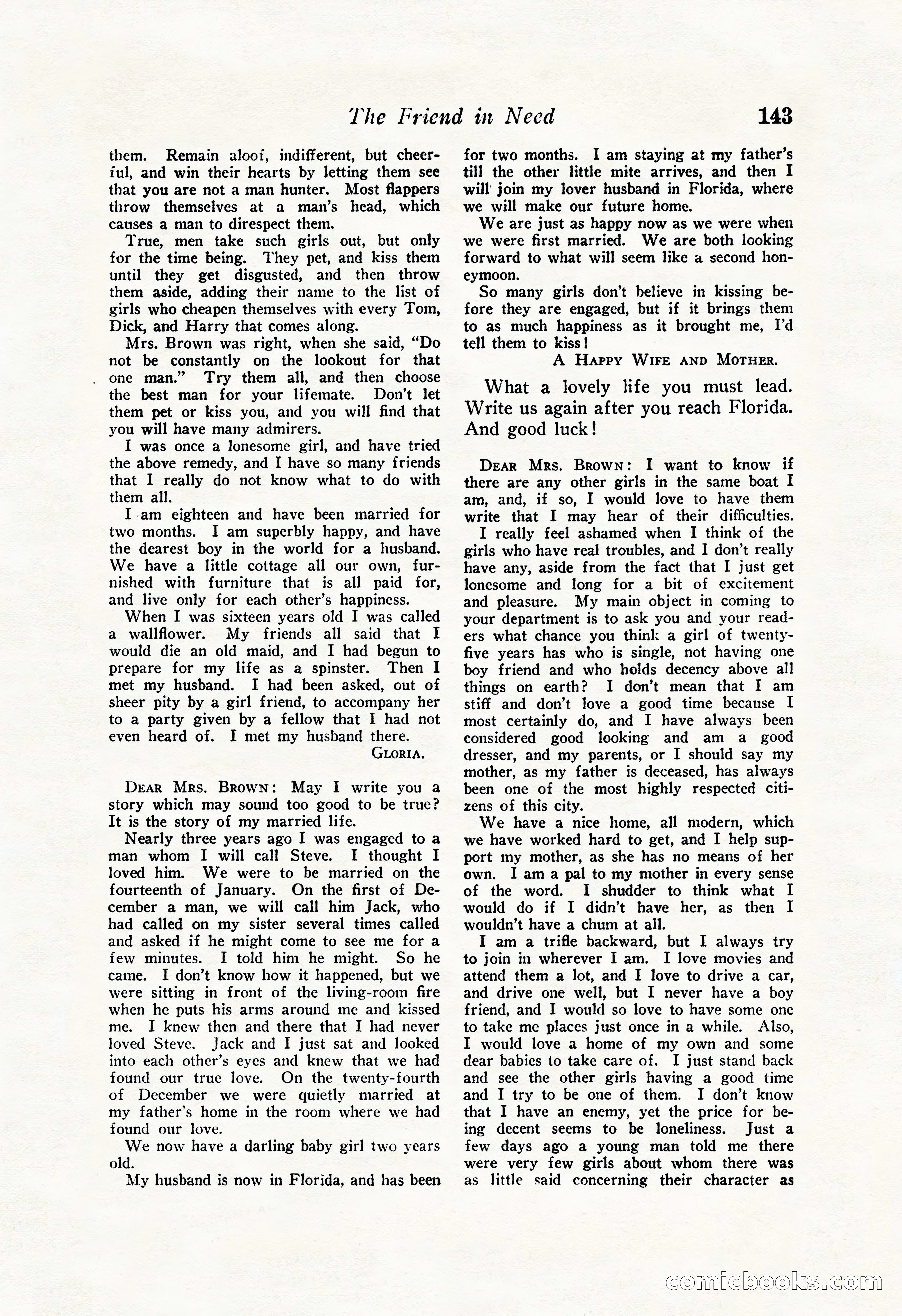 Love Story Magazine Illustrated — page 145 of 148