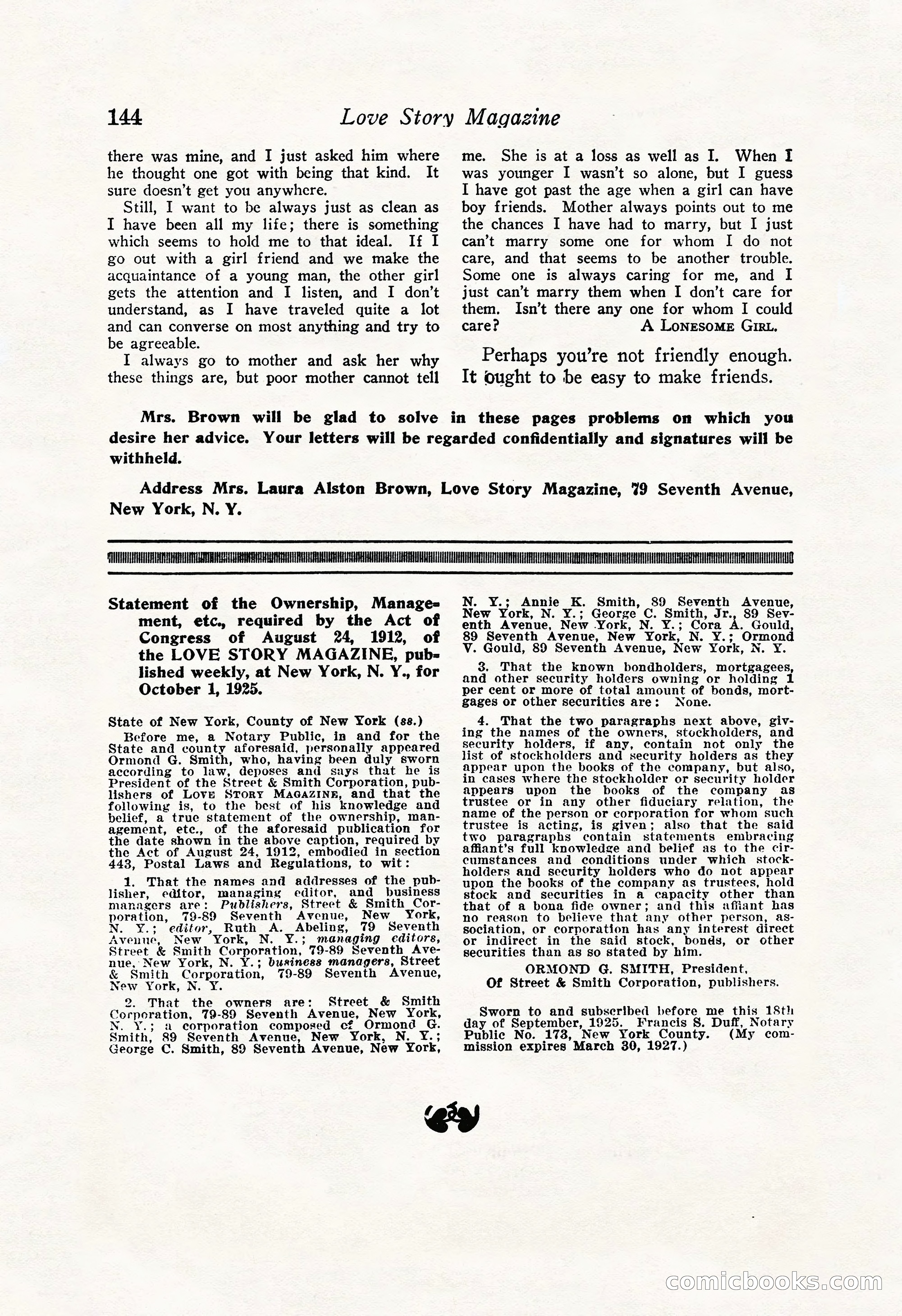 Love Story Magazine Illustrated — page 146 of 148