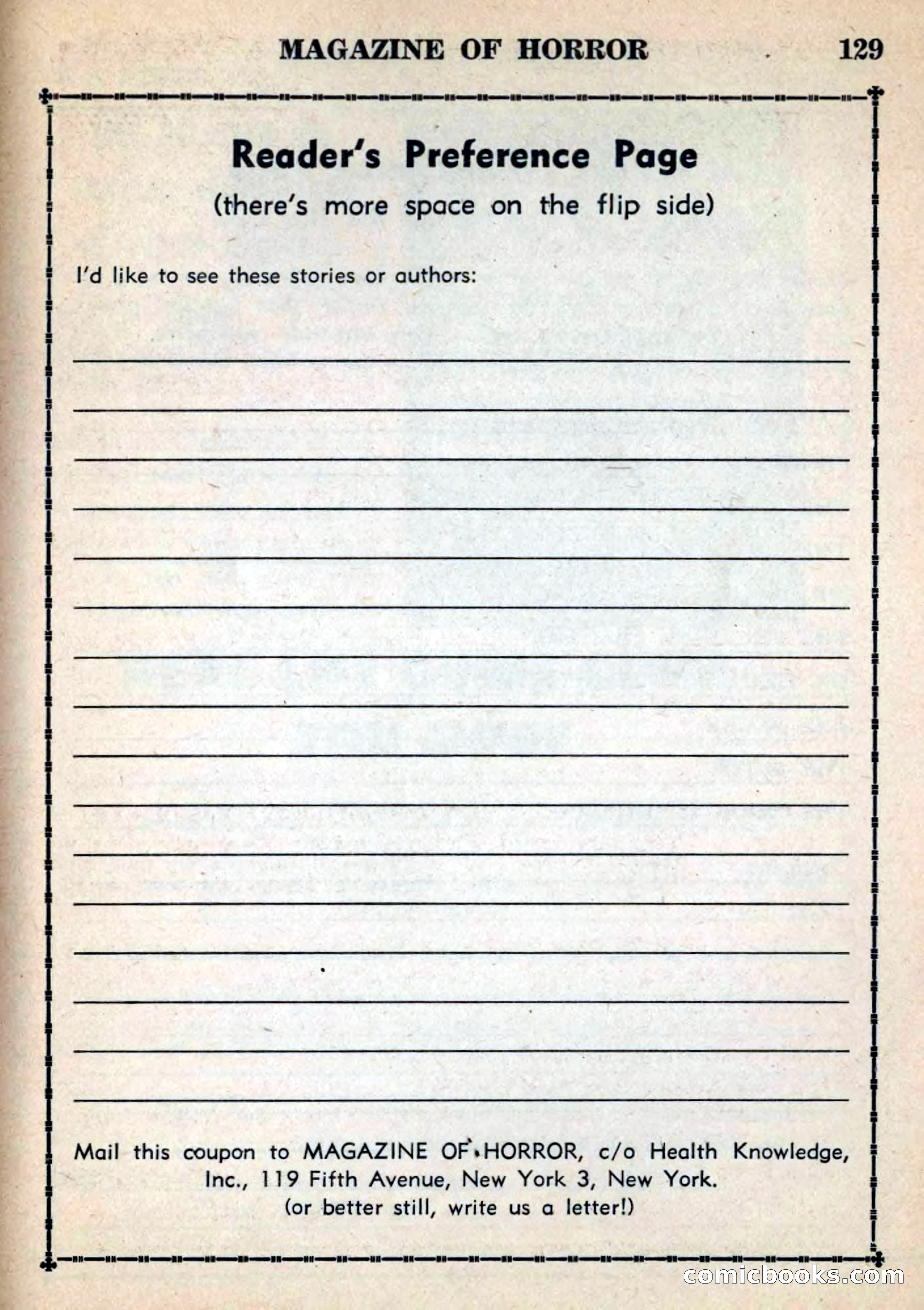 Magazine of Horror No. 6 — page 129 of 133