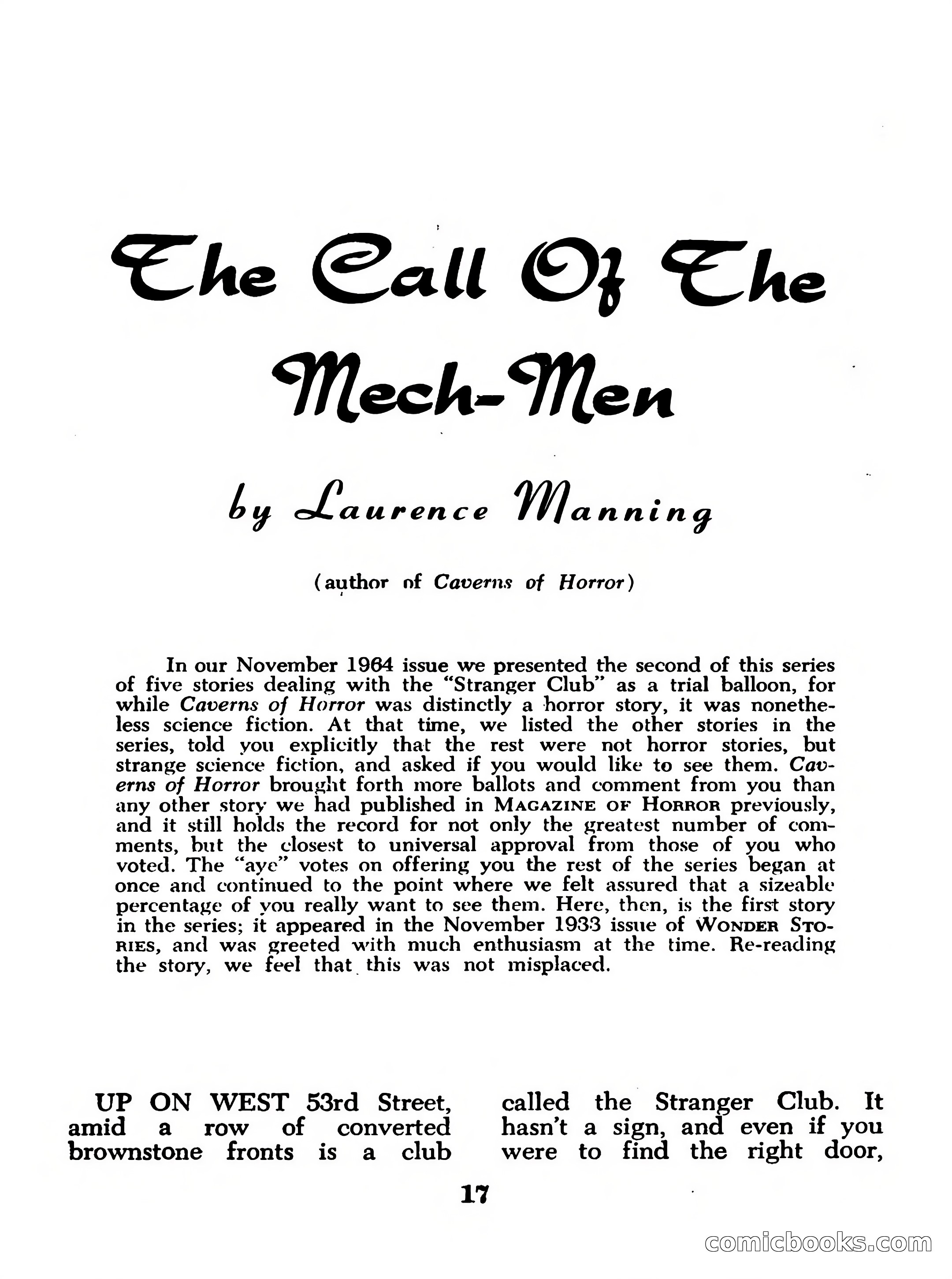 Magazine of Horror No. 11 — page 17 of 133