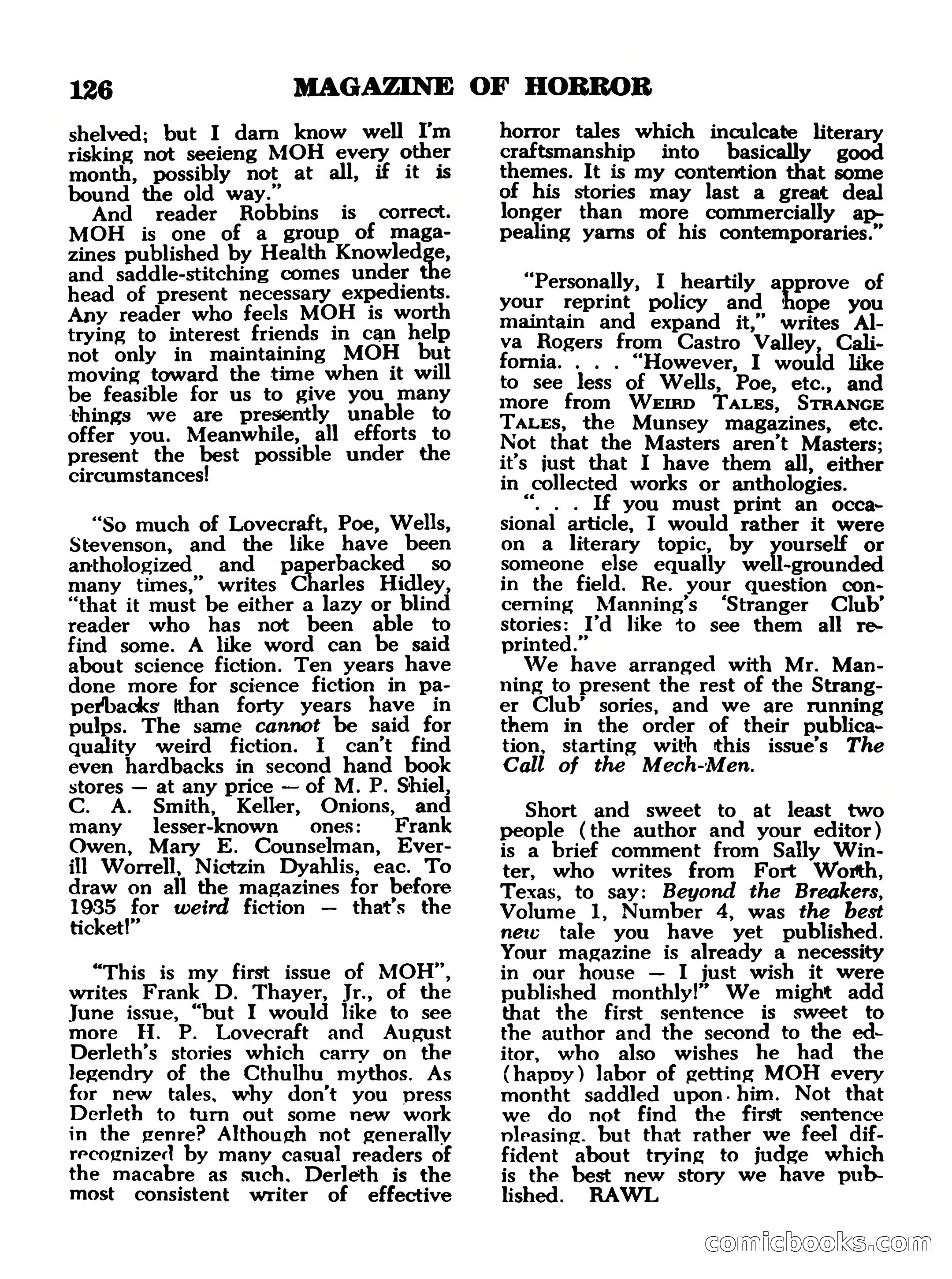 Magazine of Horror No. 11 — page 126 of 133