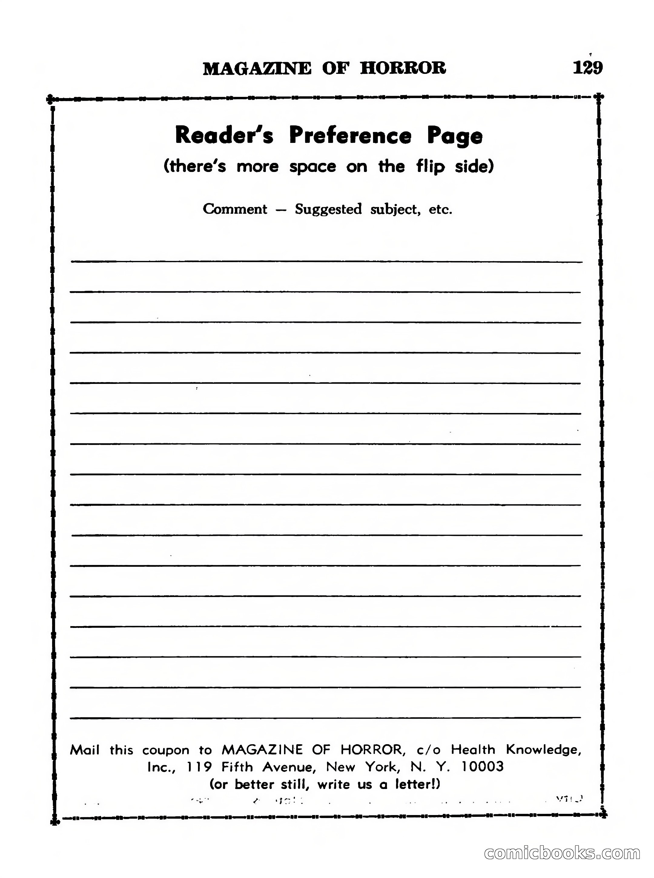 Magazine of Horror No. 11 — page 129 of 133