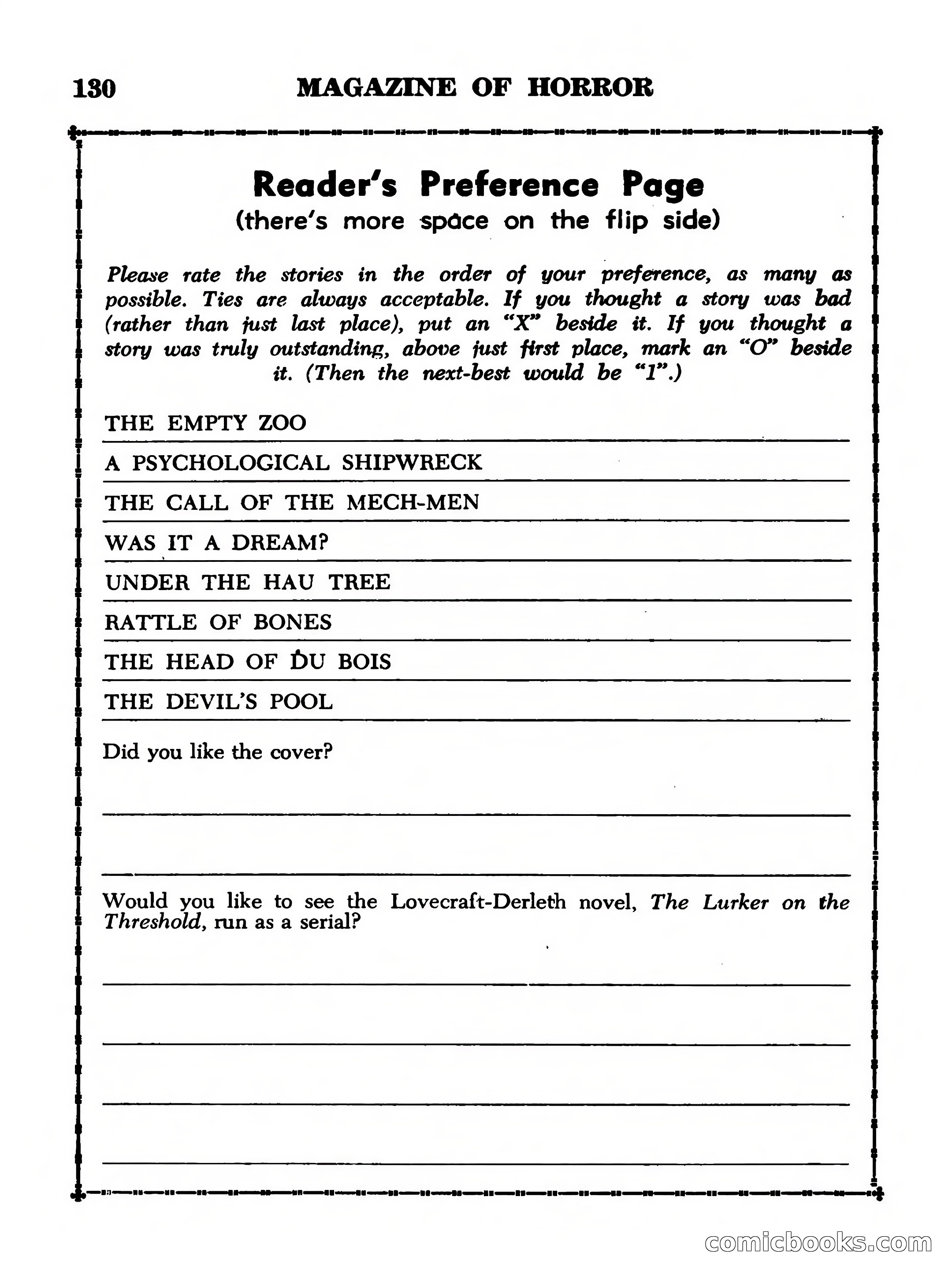 Magazine of Horror No. 11 — page 130 of 133