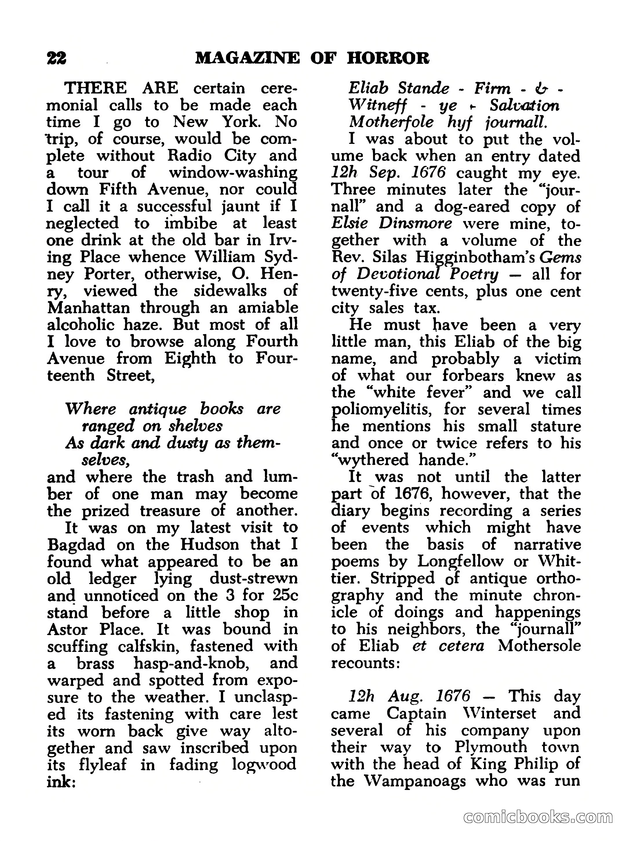 Magazine of Horror No. 12 — page 22 of 132