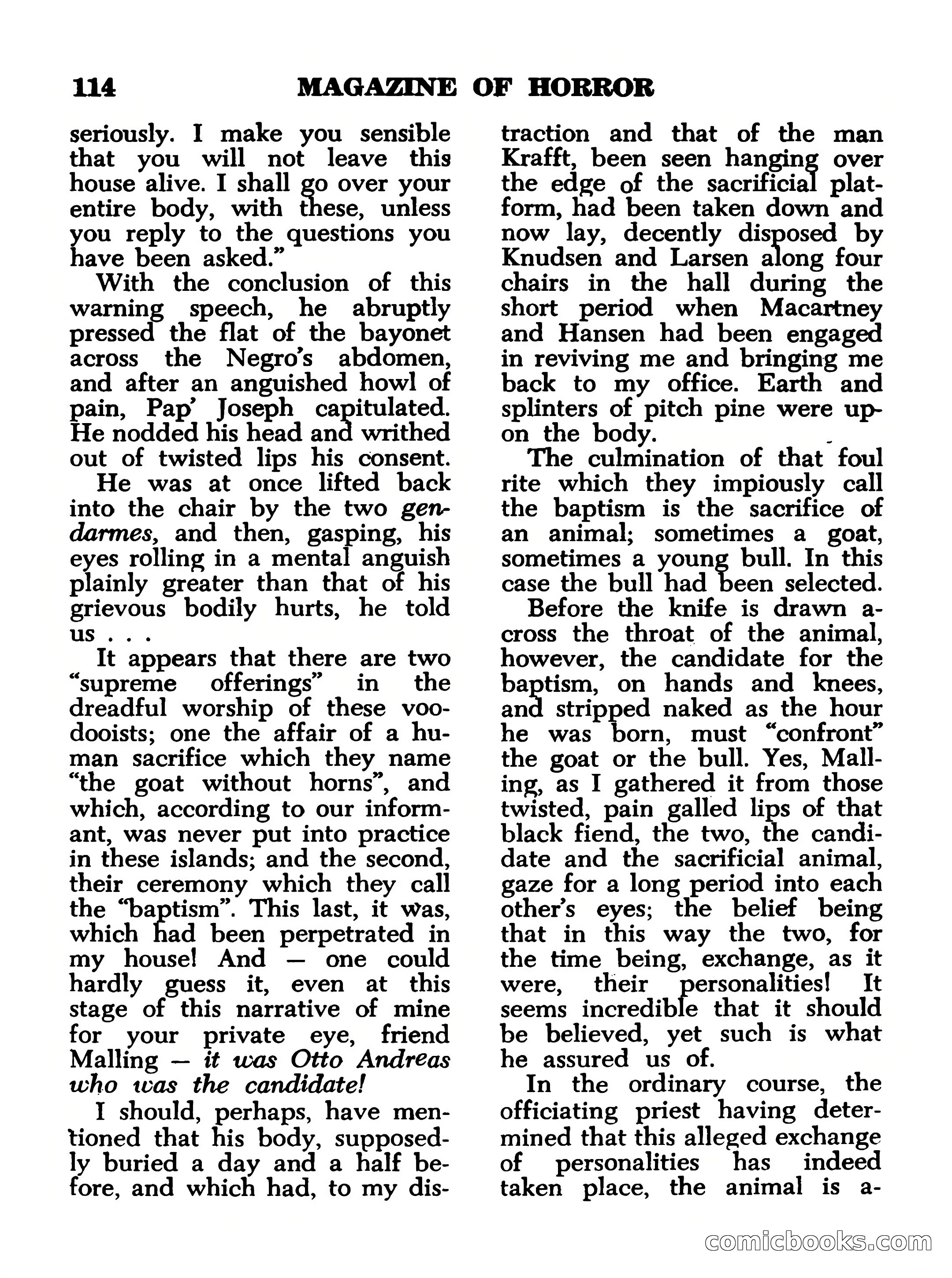 Magazine of Horror No. 12 — page 114 of 132