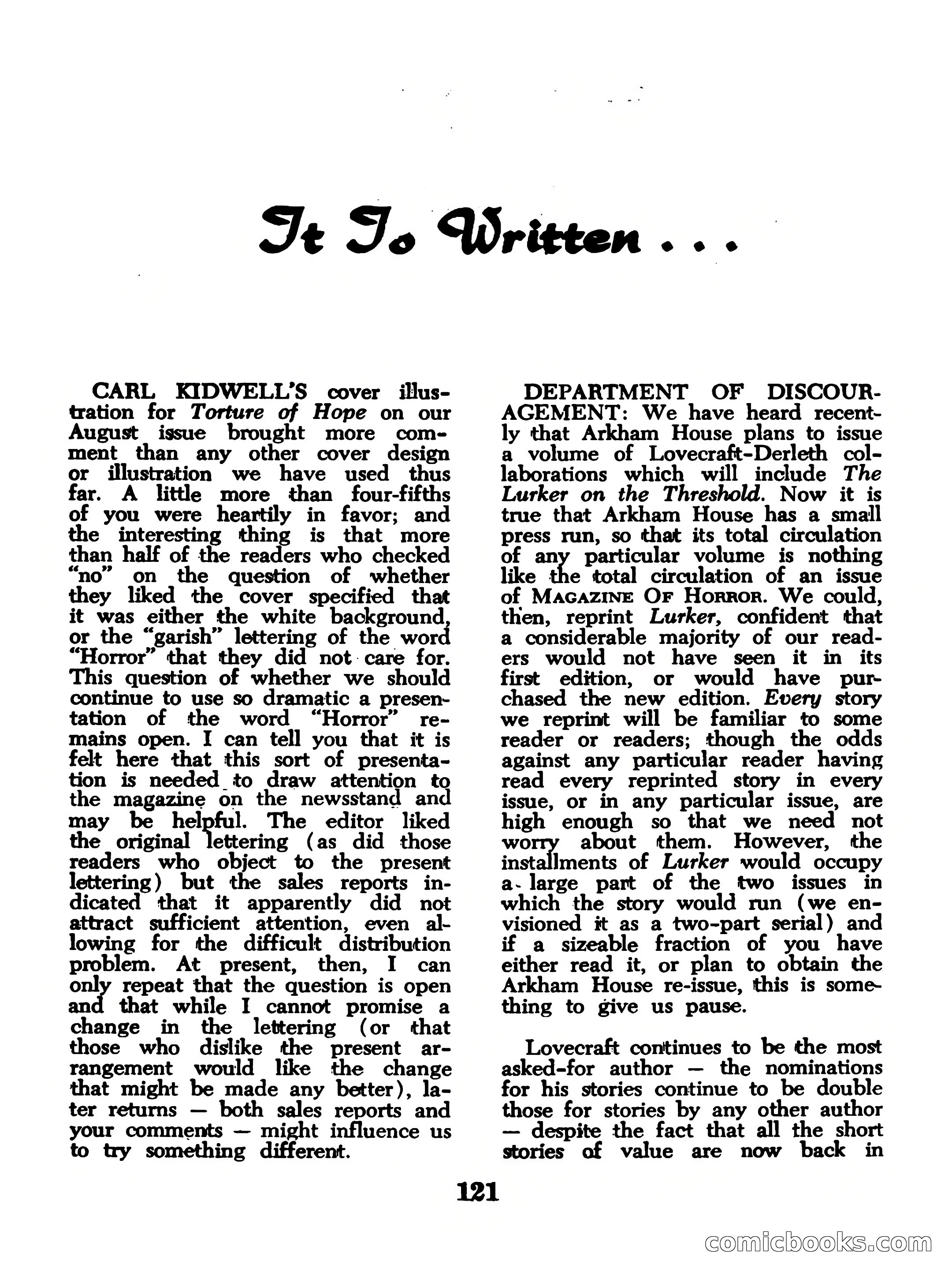 Magazine of Horror No. 12 — page 121 of 132
