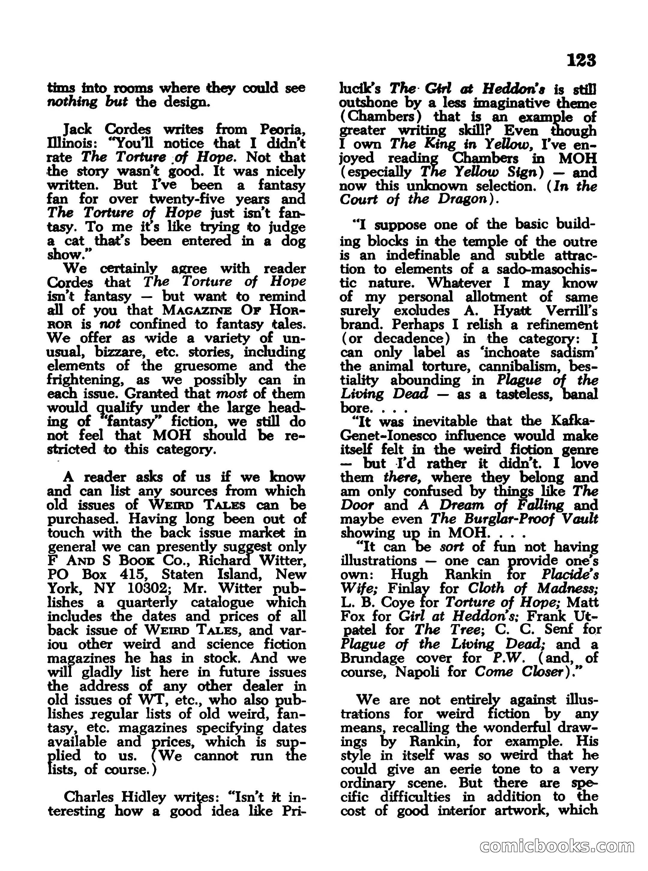 Magazine of Horror No. 12 — page 123 of 132