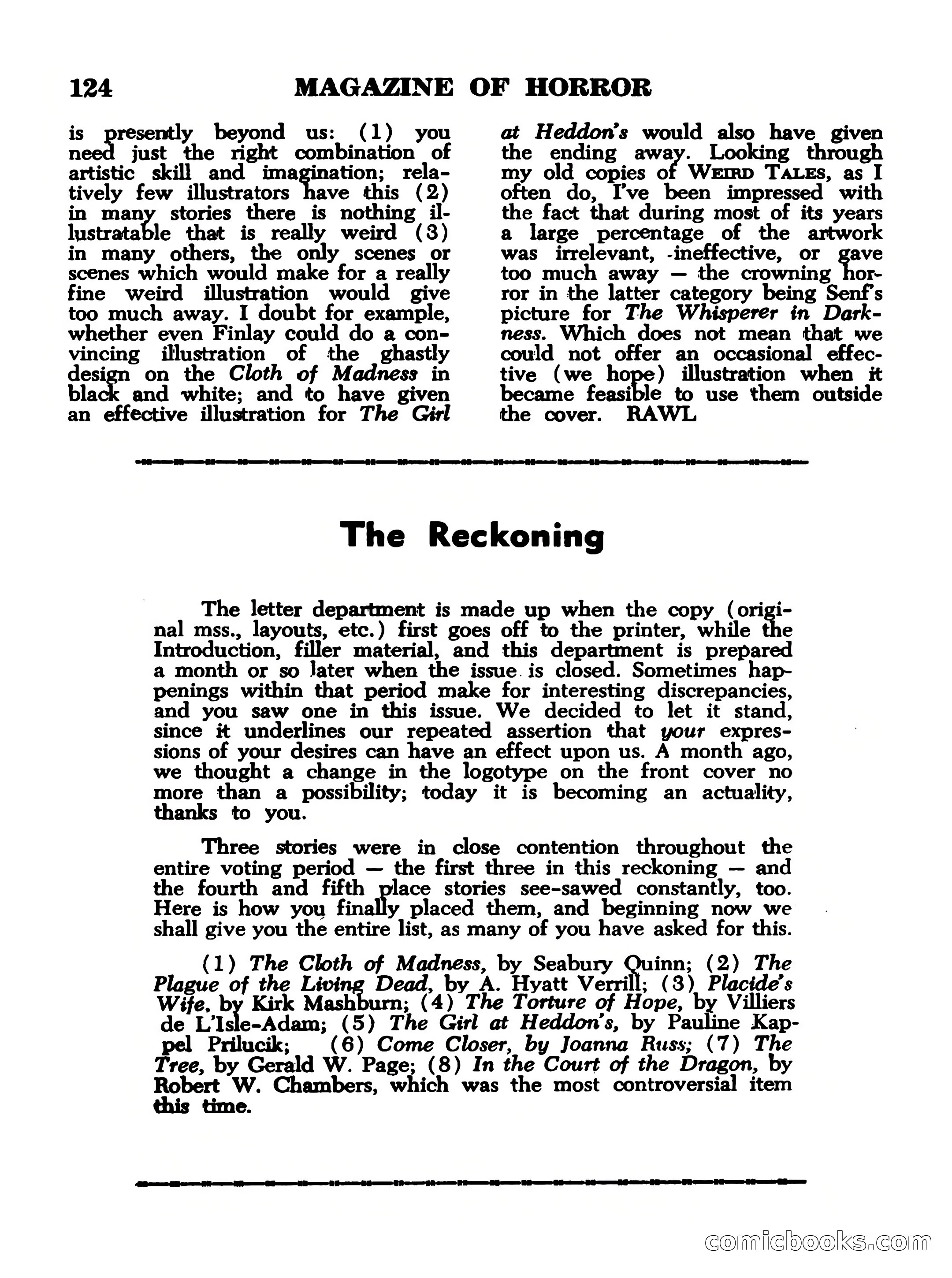 Magazine of Horror No. 12 — page 124 of 132