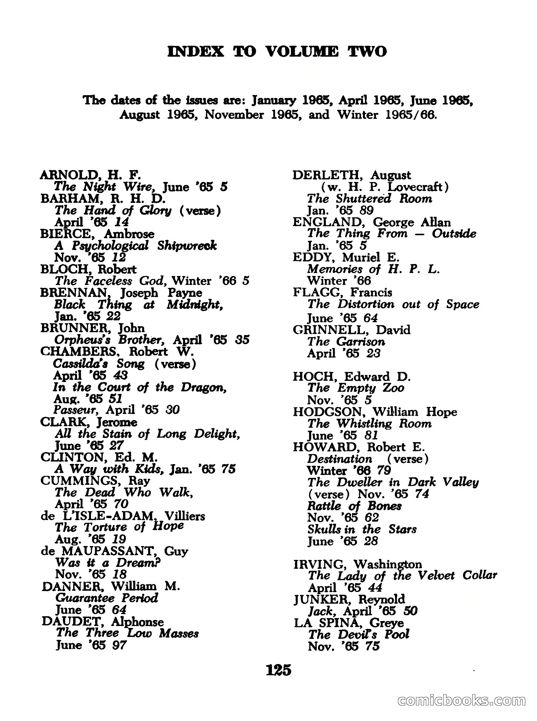 Magazine of Horror No. 12 — page 125 of 132
