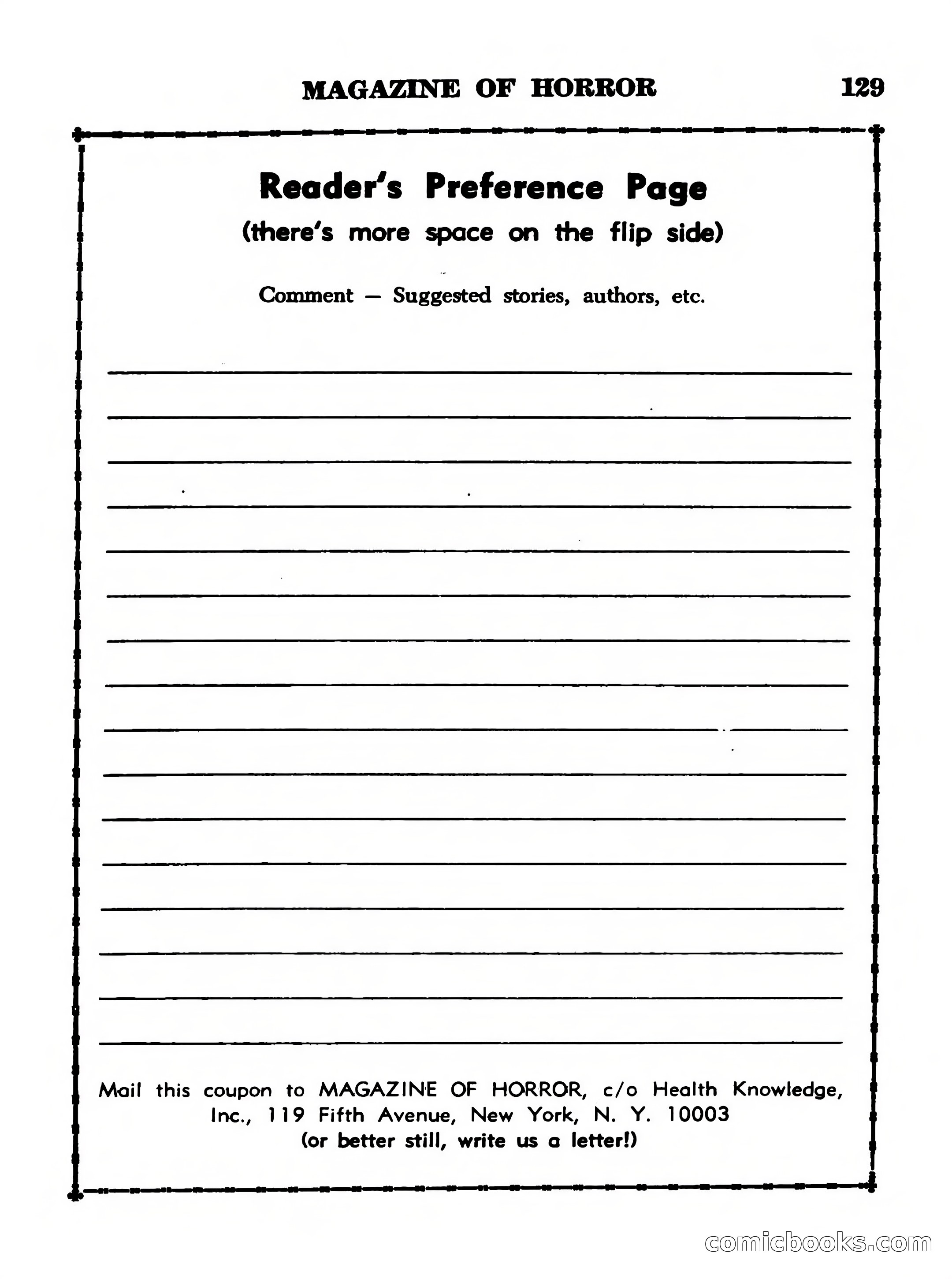 Magazine of Horror No. 12 — page 129 of 132