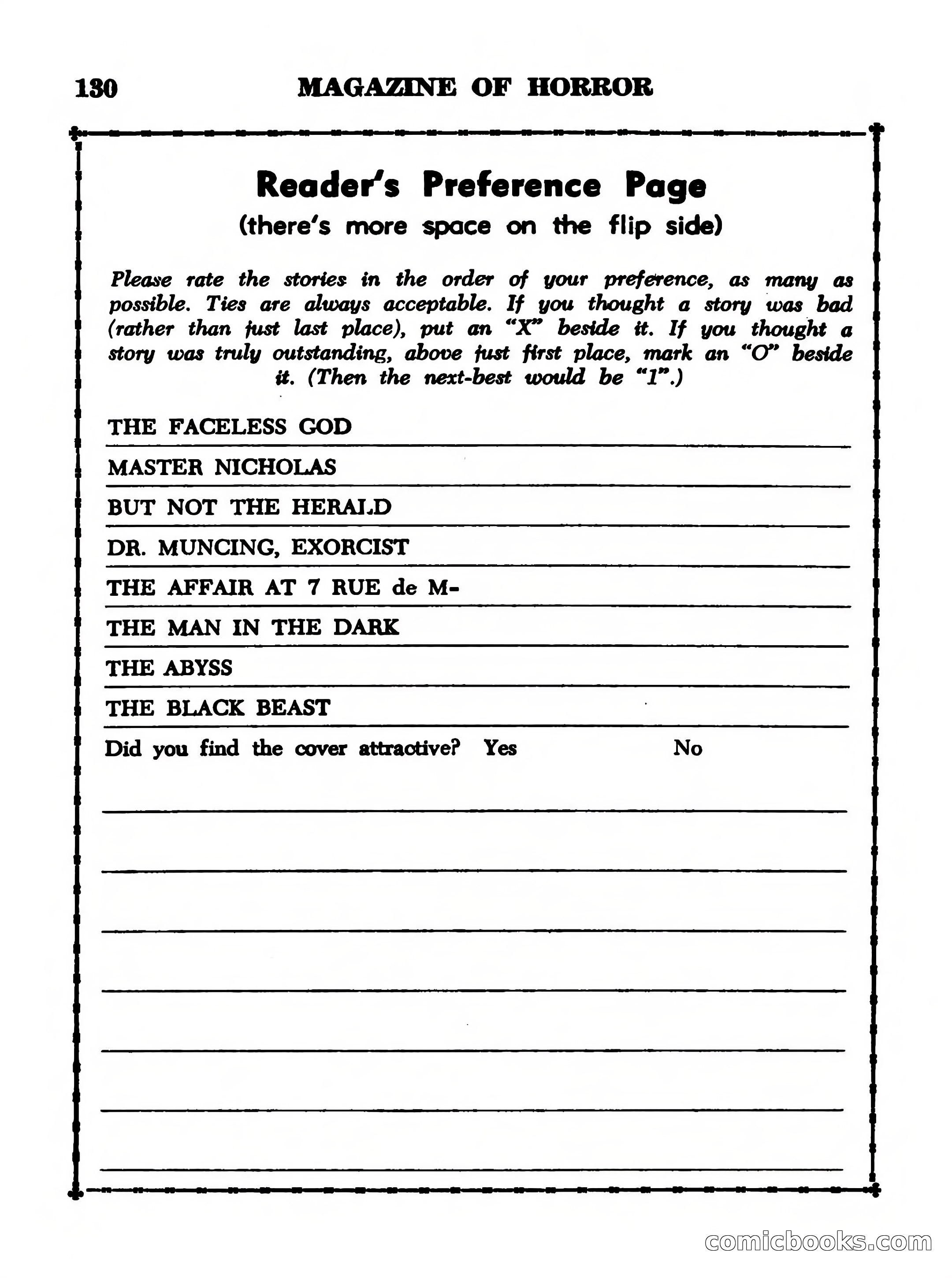 Magazine of Horror No. 12 — page 130 of 132