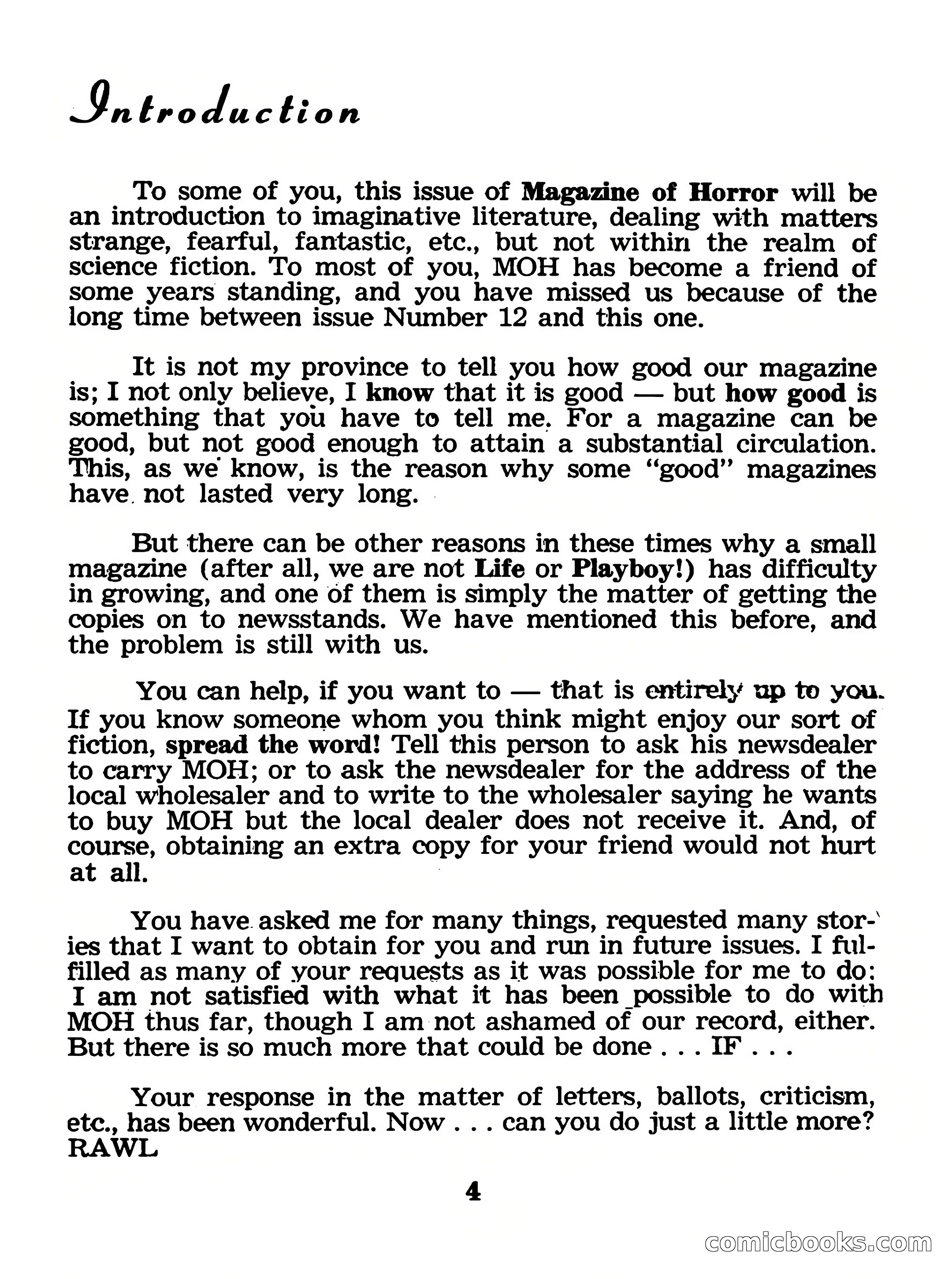 Magazine of Horror No. 13 — page 4 of 132