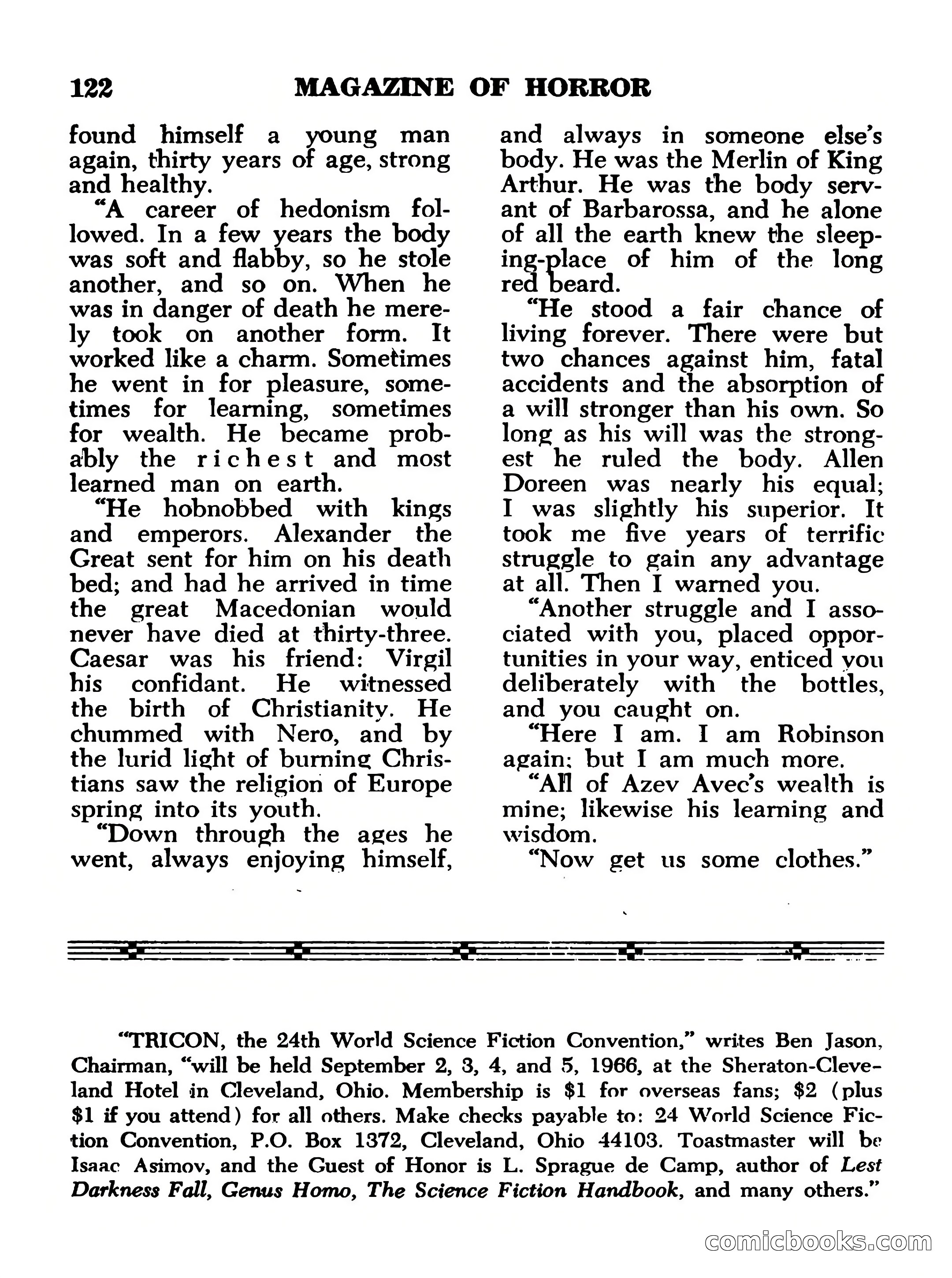 Magazine of Horror No. 13 — page 122 of 132