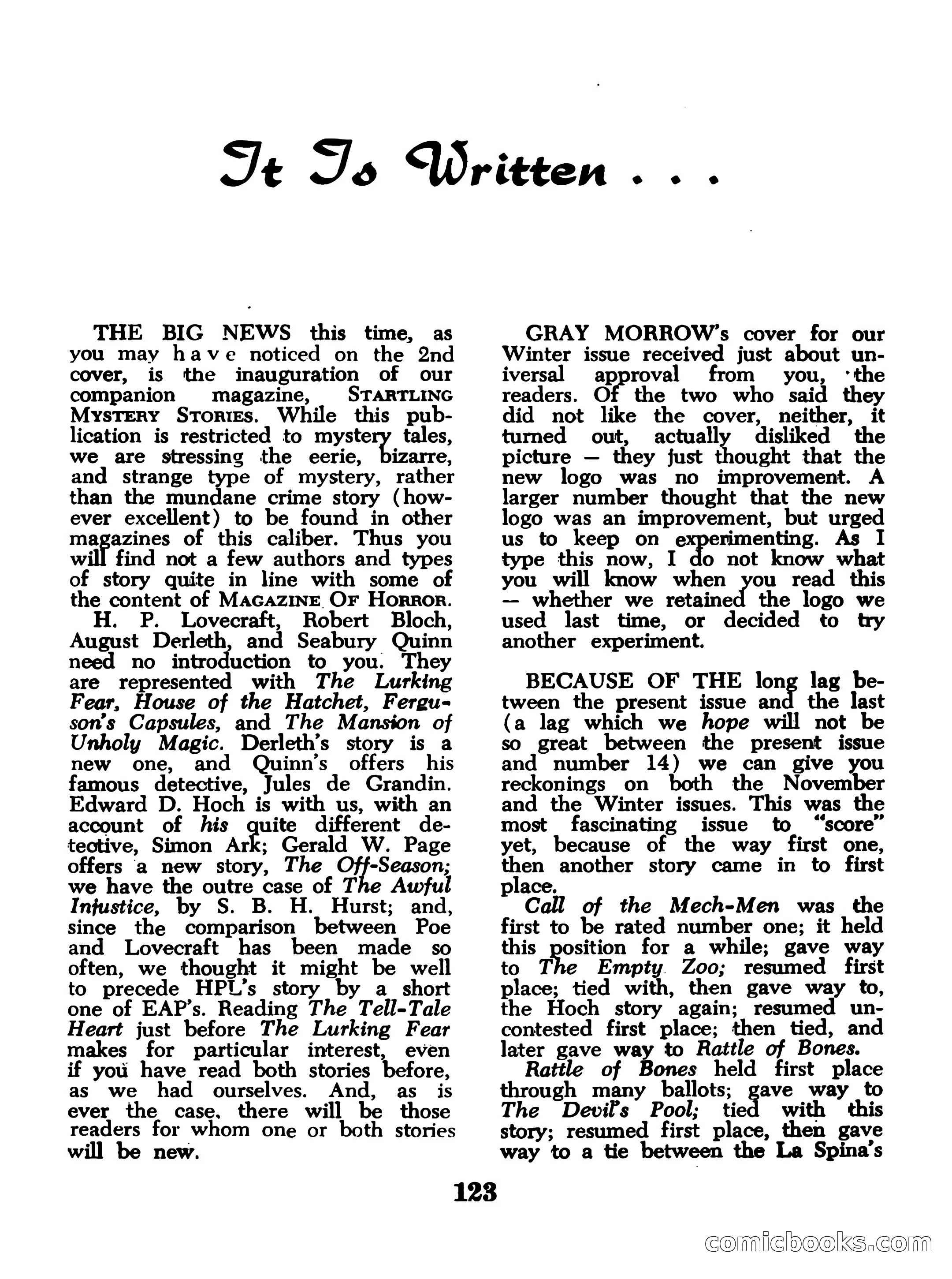 Magazine of Horror No. 13 — page 123 of 132
