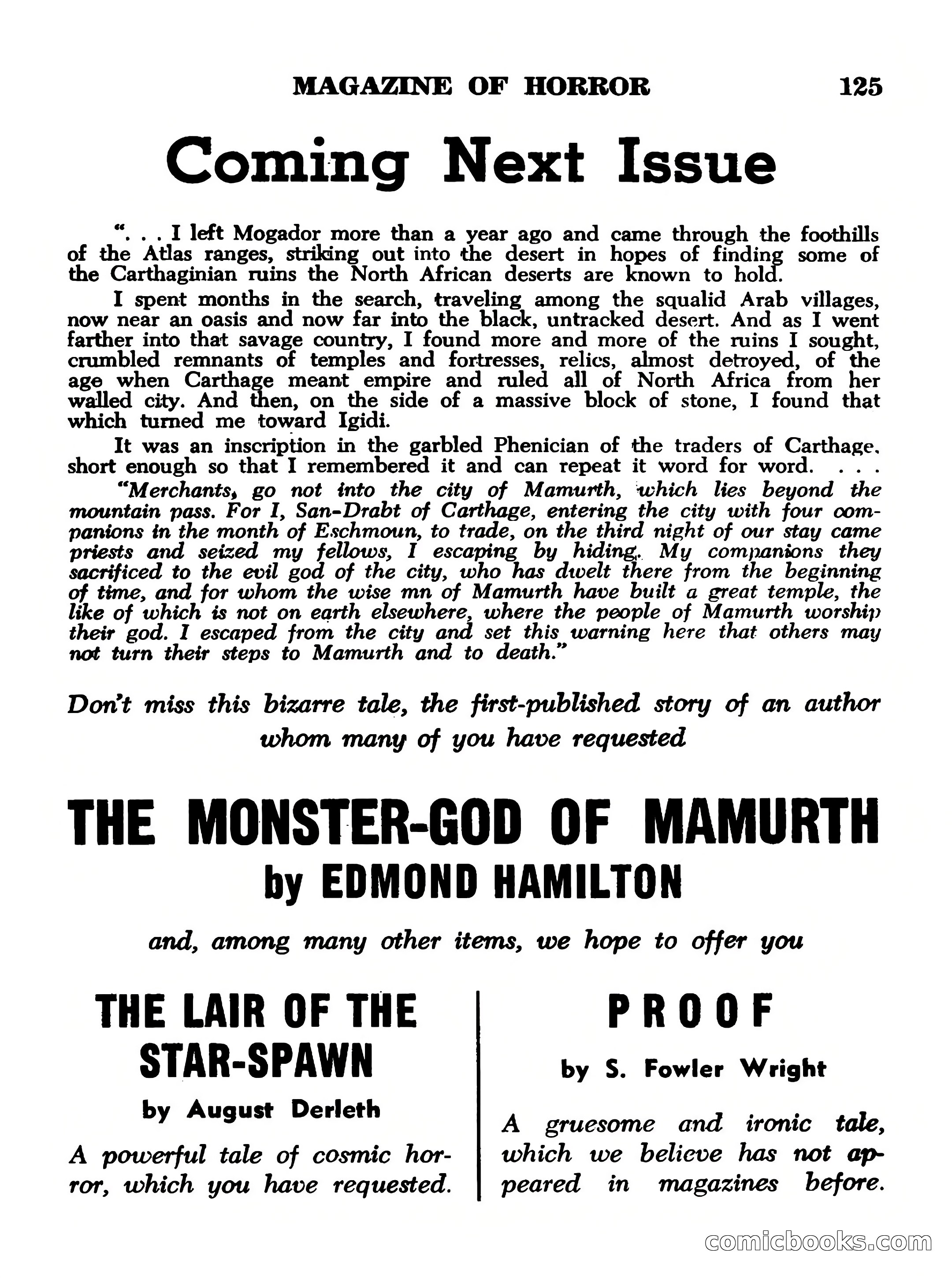 Magazine of Horror No. 13 — page 125 of 132