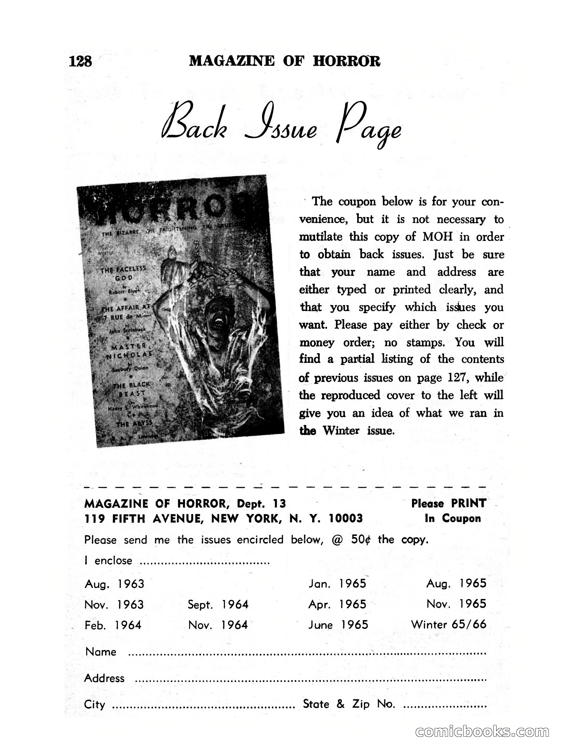 Magazine of Horror No. 13 — page 128 of 132