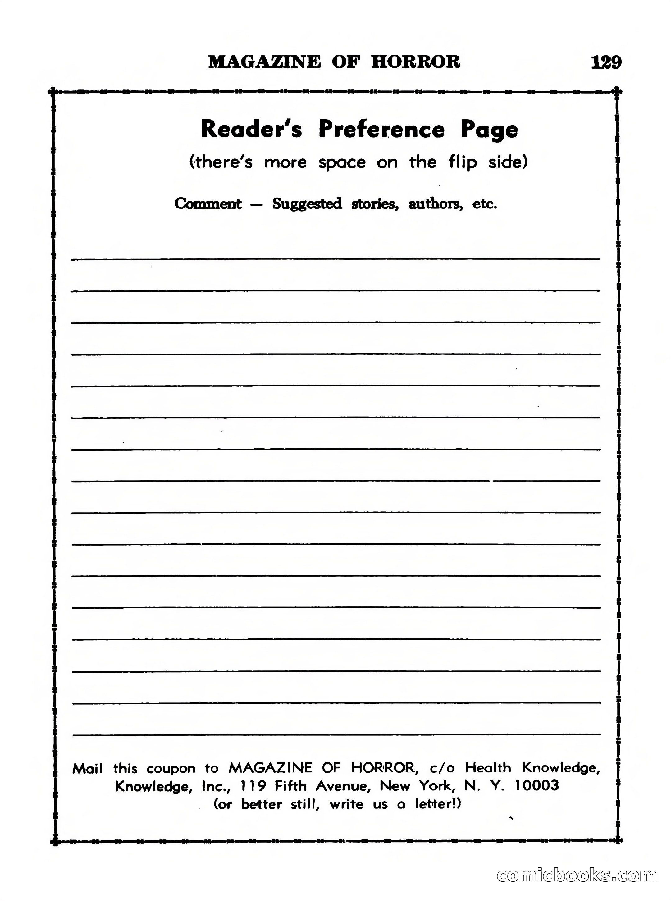 Magazine of Horror No. 13 — page 129 of 132