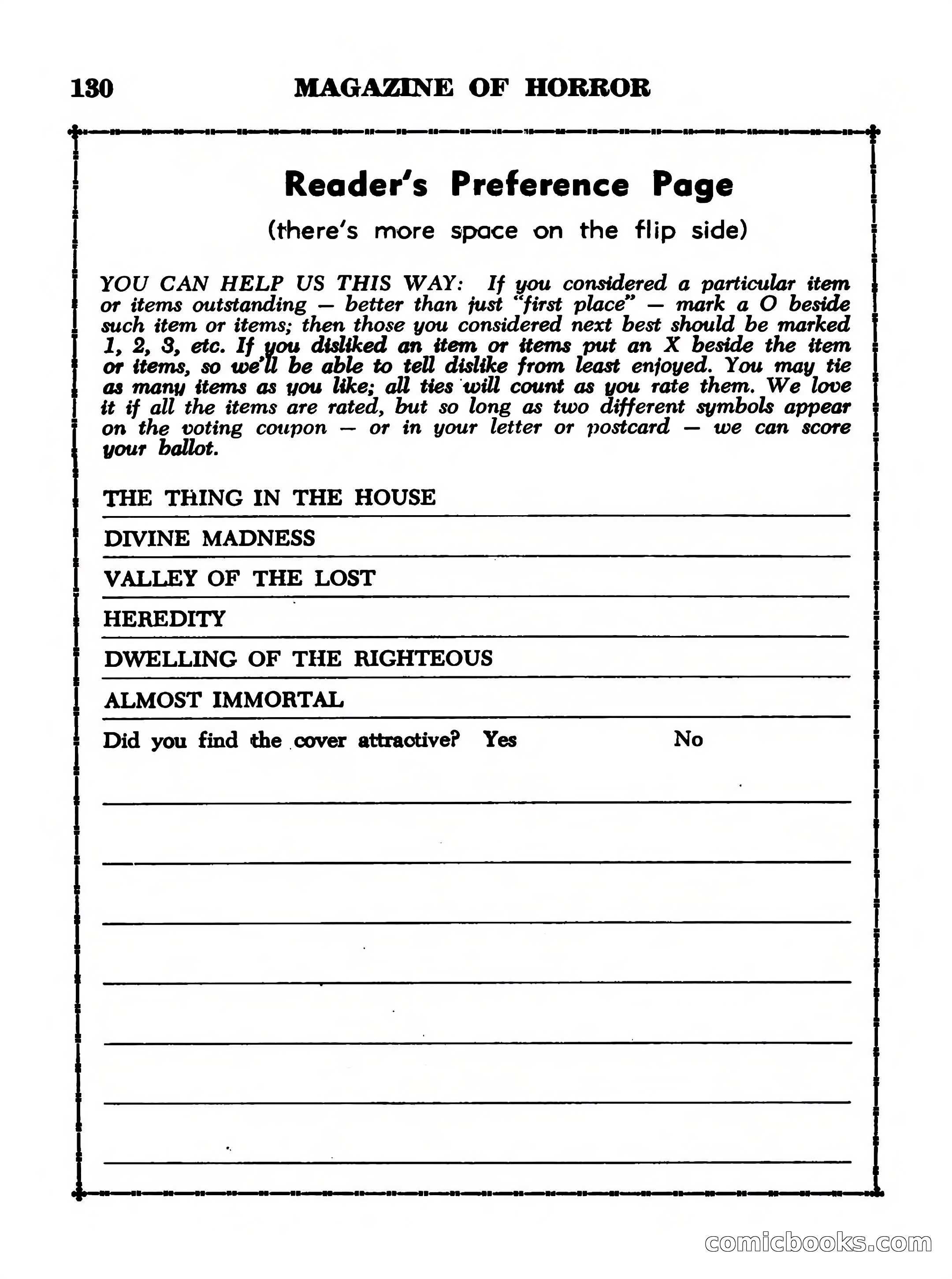 Magazine of Horror No. 13 — page 130 of 132